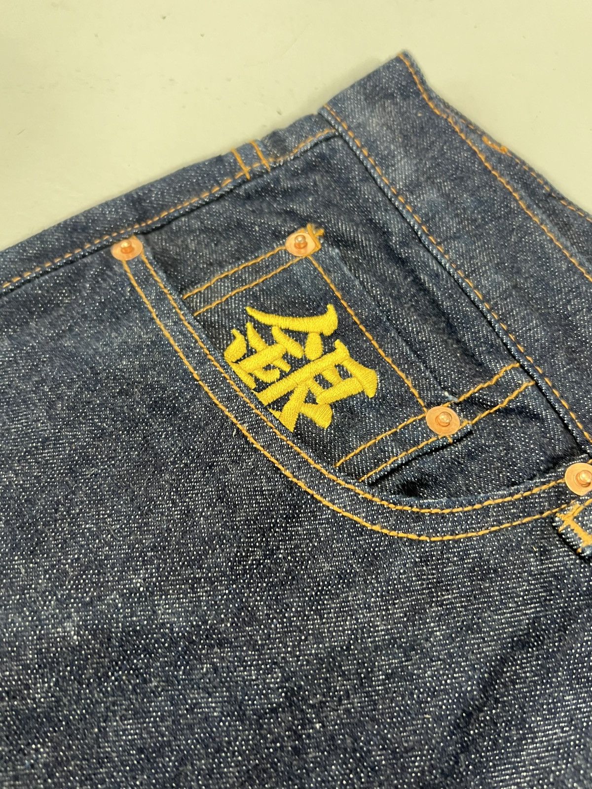 Japanese Brand Vintage Japanese brand salvage fish embroidered denim Size US 40 / EU 56 - 9 Thumbnail