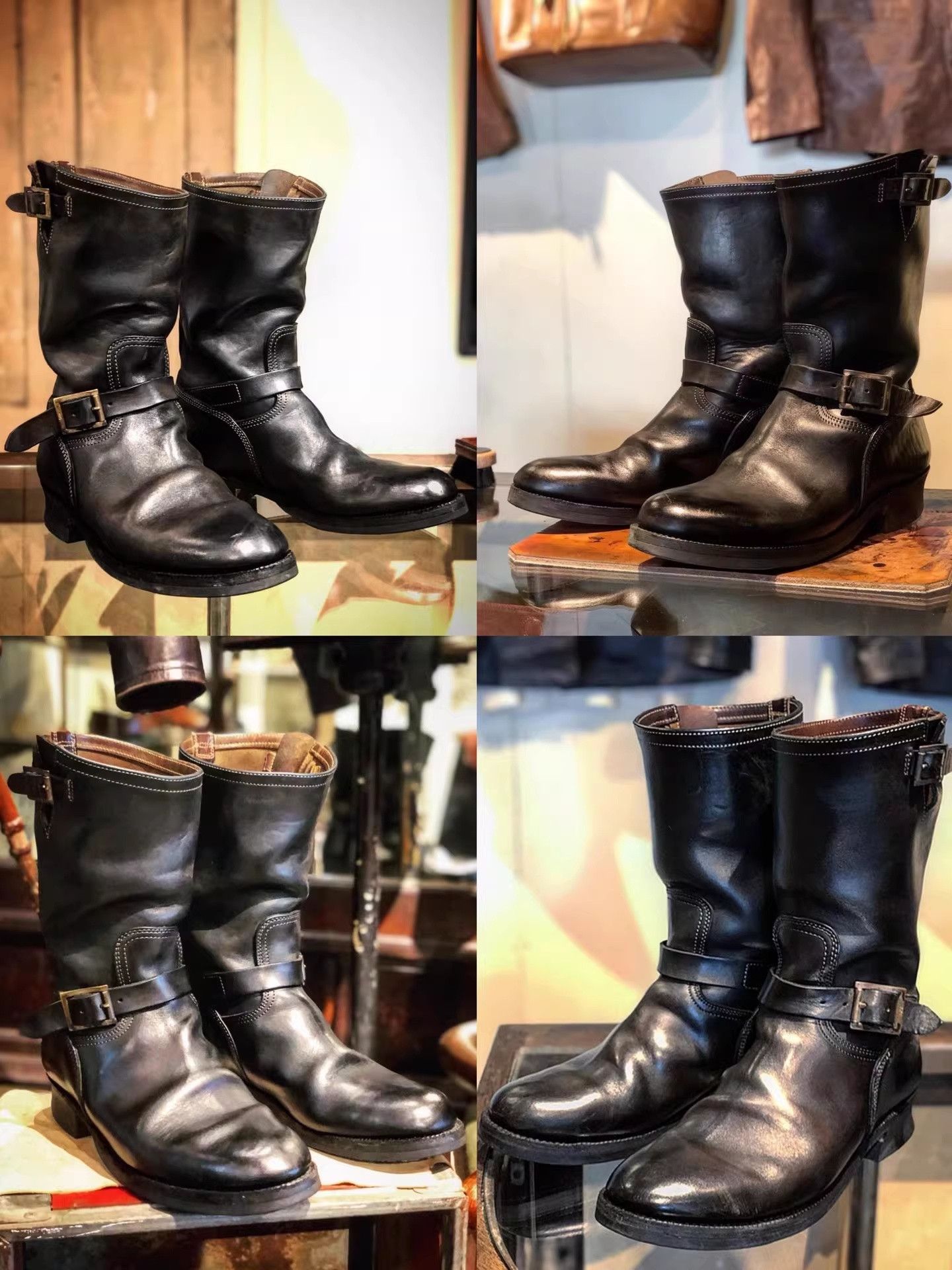 ATTRACTIONS Motor Black Italian Horsebutt Engineer Boots Size US 9.5 / EU 42-43 - 9 Thumbnail