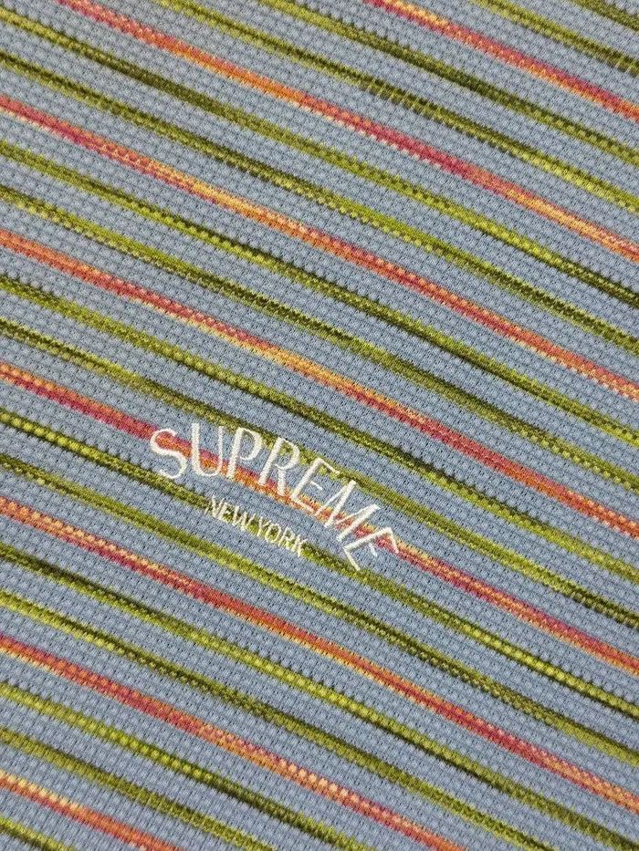 Supreme Supreme Stripe Thermal Top Short Sleeve T-Shirt Men M BLue Size US M / EU 48-50 / 2 - 3 Thumbnail