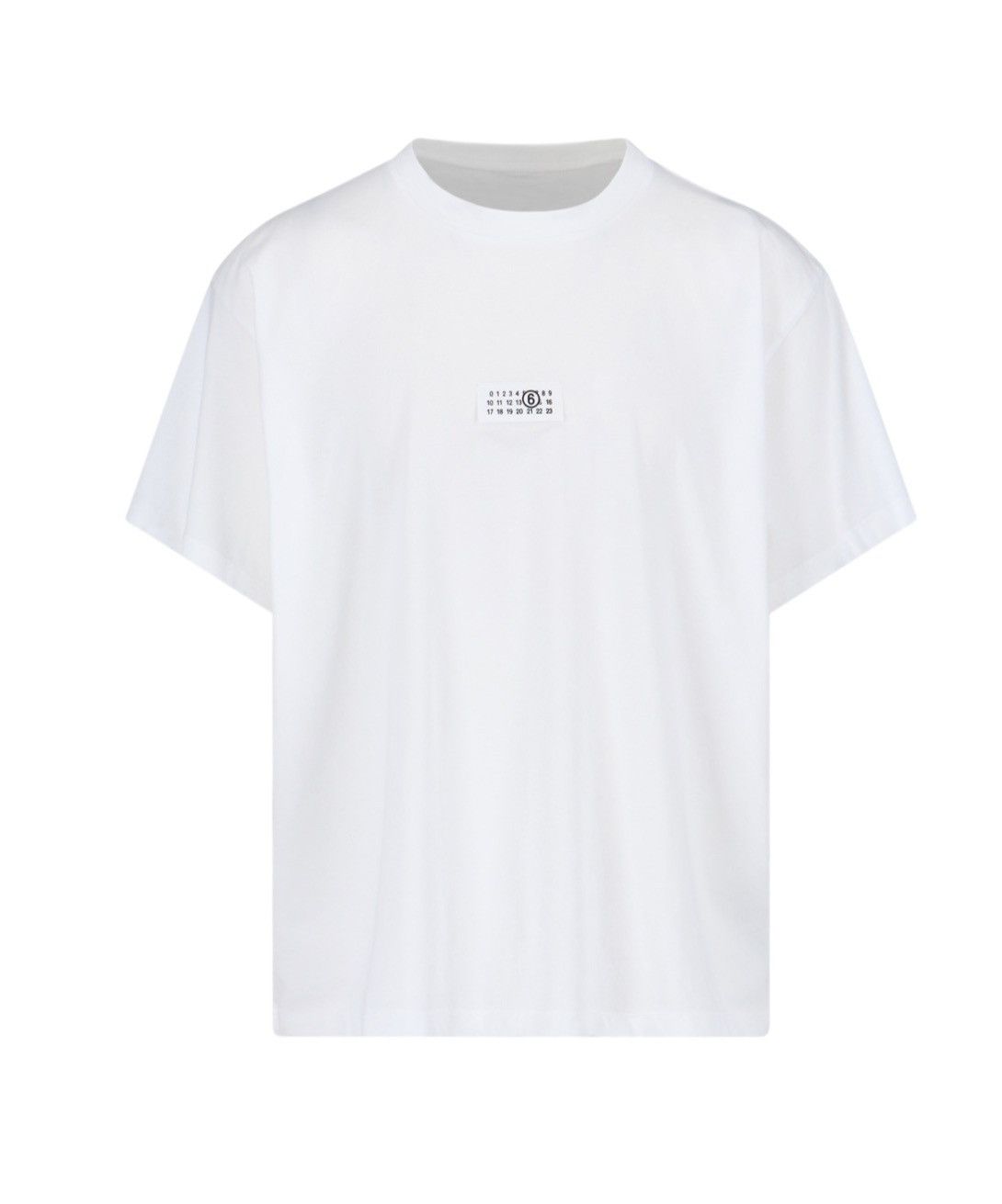 NWT MM6 Minimalist Chest Logo Unisex T-Shirt - White L