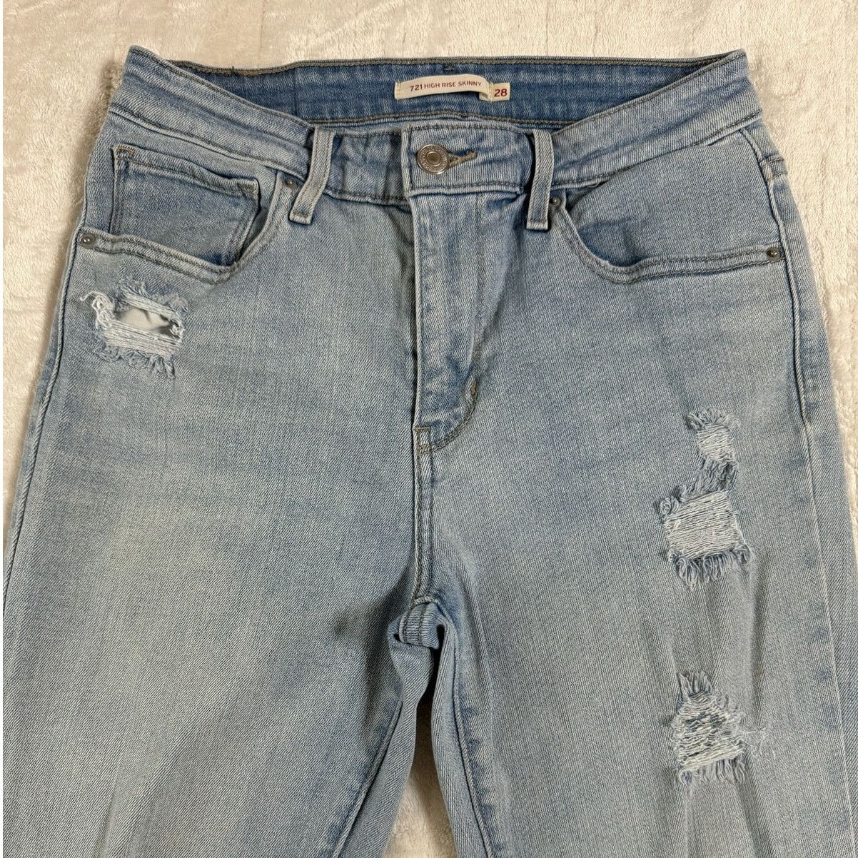 Levi's Levi's Strauss & Co Women's 721 High Rise Skinny Size 28 Size 28" / US 6 / IT 42 - 1 Thumbnail
