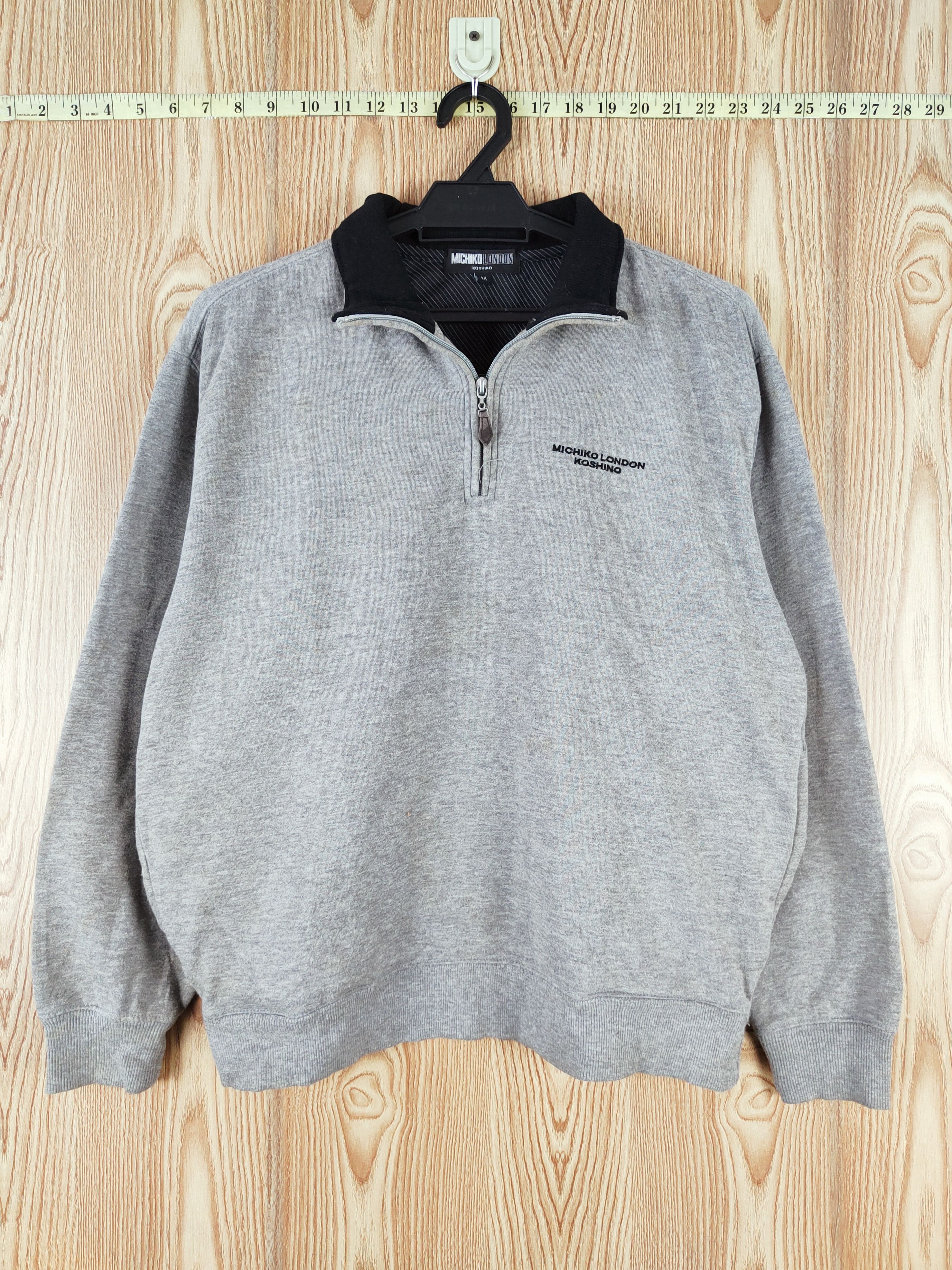 Michiko Koshino London × Vintage Vintage 💥 Michiko Koshino London Gray Sweatshirts Size US M / EU 48-50 / 2 - 1 Thumbnail