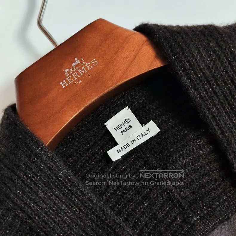Hermes Hermes Caramel Color Block Printed Long Cardigan Size XS / US 0-2 / IT 36-38 - 5 Thumbnail