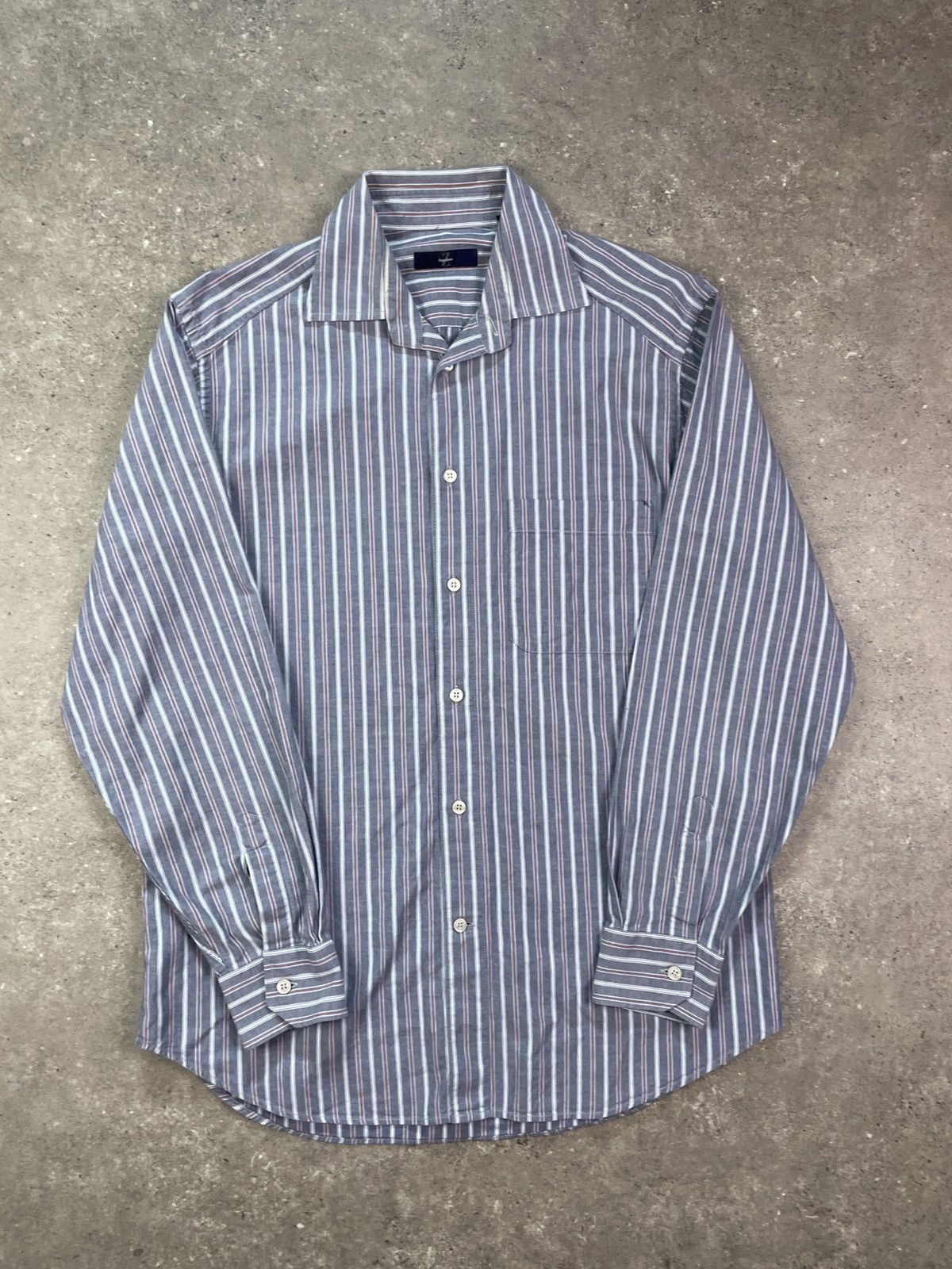 Vintage Ermenegildo Zegna Sport Striped Button Up Shirt
