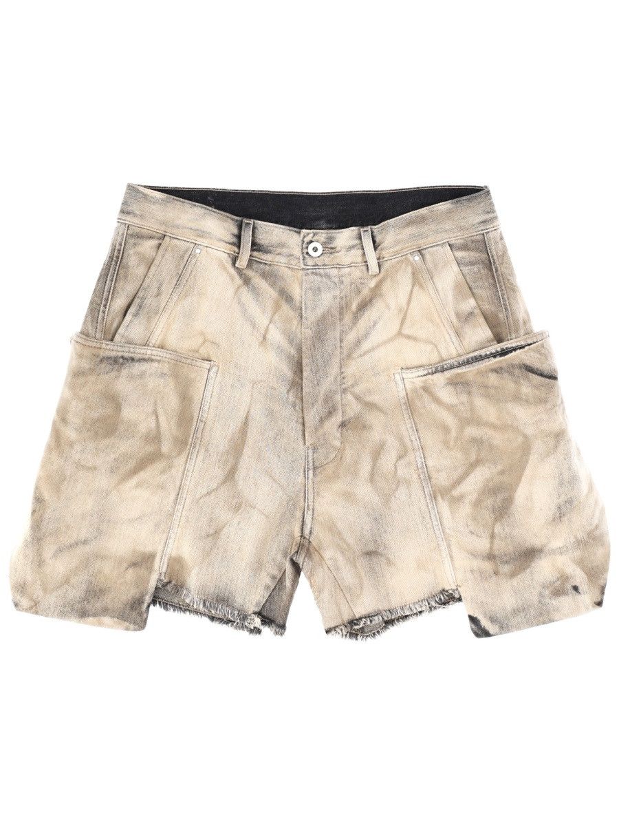 Rick Owens Drkshdw RICK OWENS DRKSHDW CARGO SHORTS "STEFAN" - BEIGE (JEANS 31) Size US 31 - 1 Thumbnail