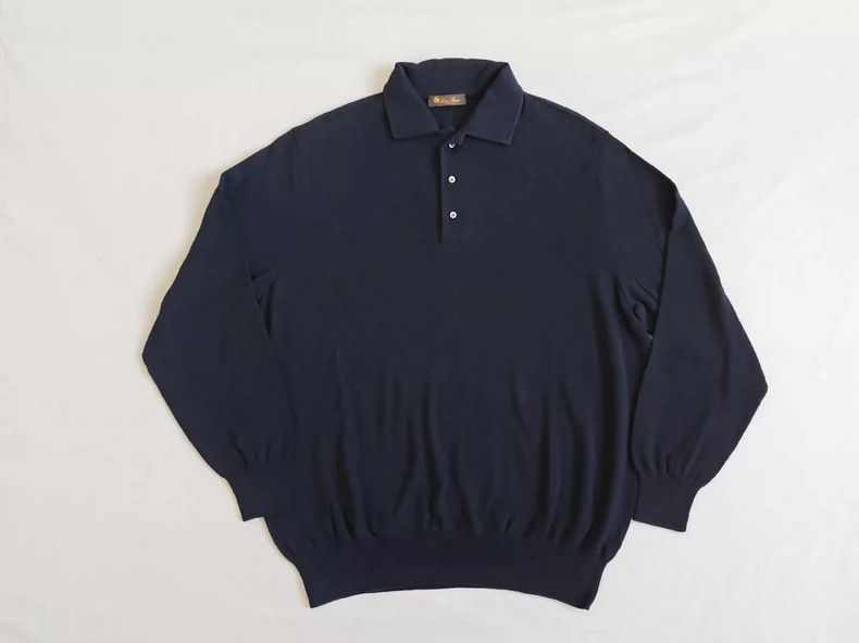 Other LORO PIANA size55 Cashmere polo knitwear Size US L / EU 52-54 / 3 - 1 Thumbnail