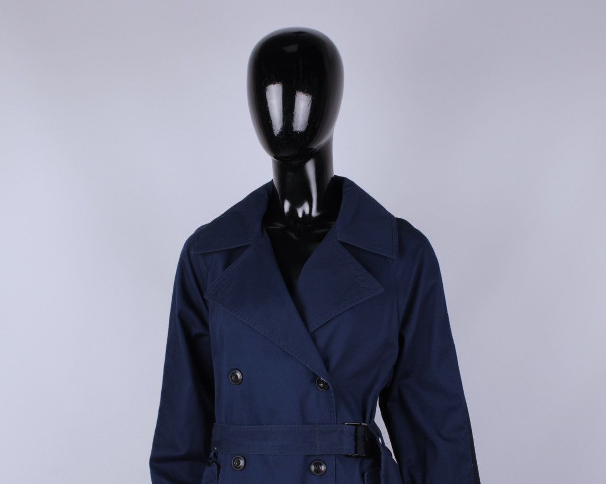 Designer × G-Star G-STAR RAW Duty Classic Trench Blue Cotton Long Coat Jacket Size M / US 6-8 / IT 42-44 - 7 Thumbnail