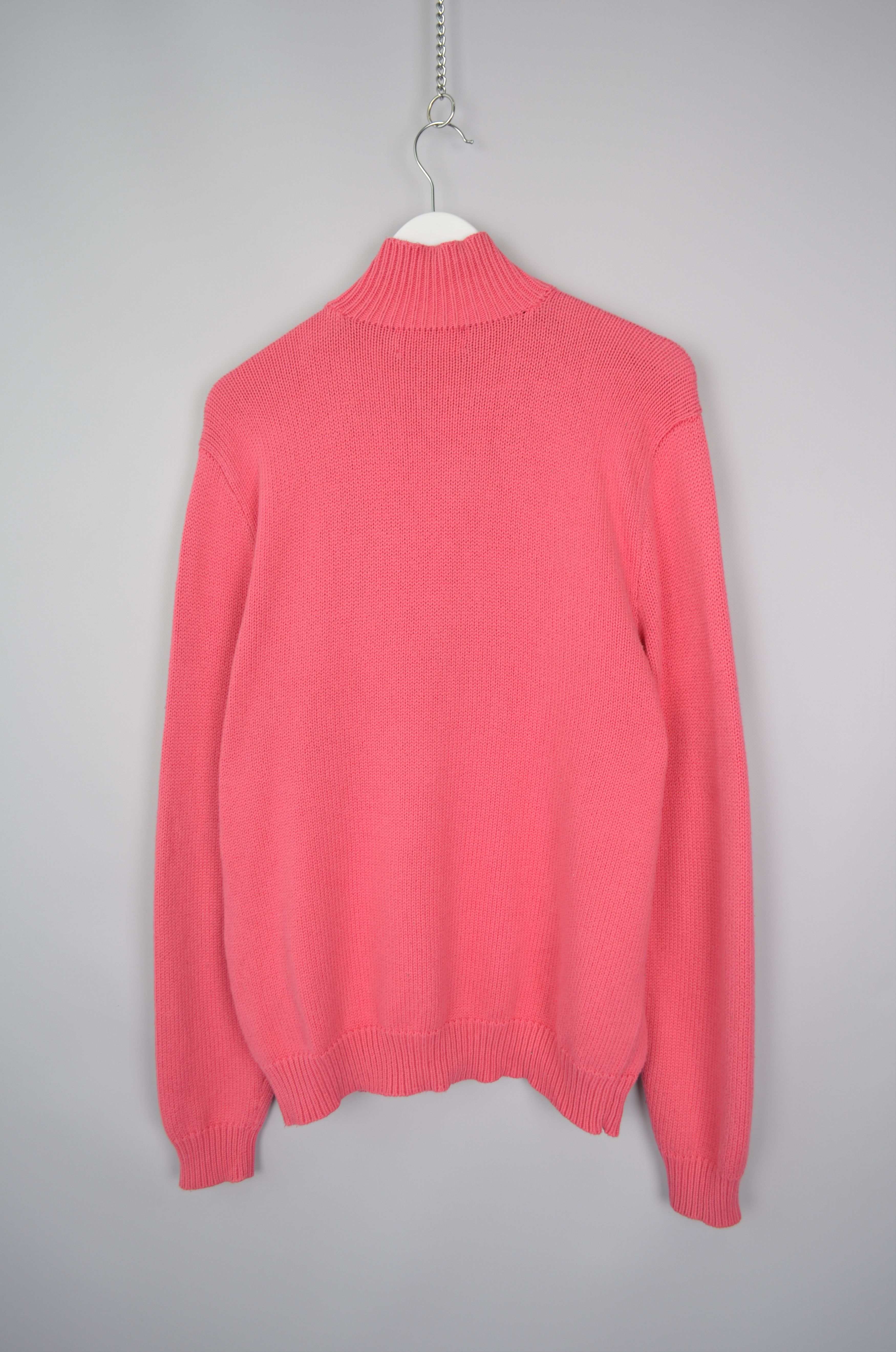 Polo Ralph Lauren × Ralph Lauren × Vintage Polo Ralph Lauren 1/4 Zip Knit Pink Sweater Size L Vintage Size US L / EU 52-54 / 3 - 8 Thumbnail