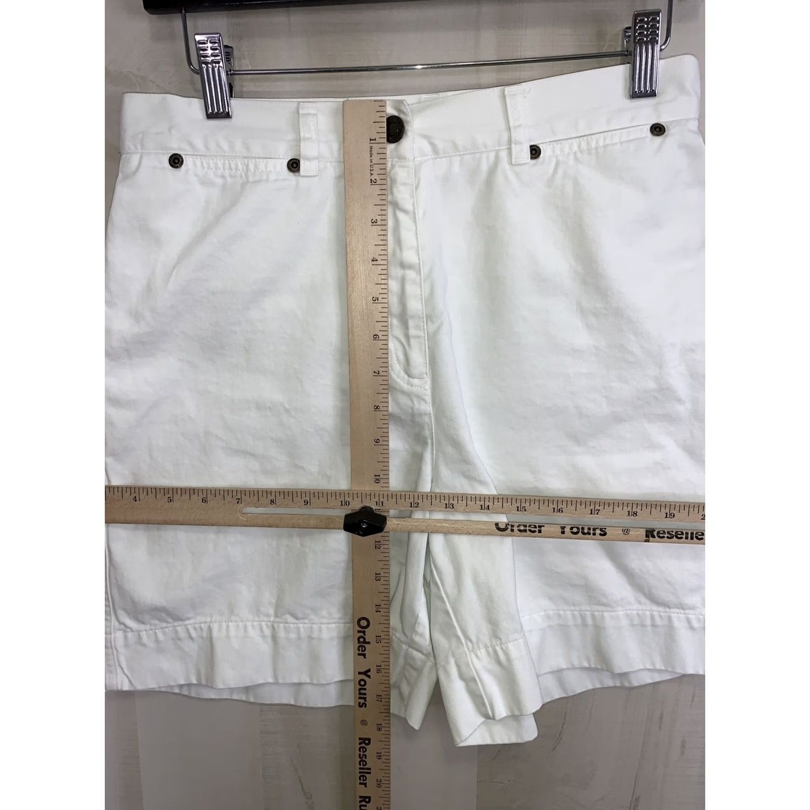 Jones New York Jones New York White Cotton Shorts Womens Size 6 Chino Casual Travel - Mens? Womens Size 28" / US 6 / IT 42 - 3 Thumbnail