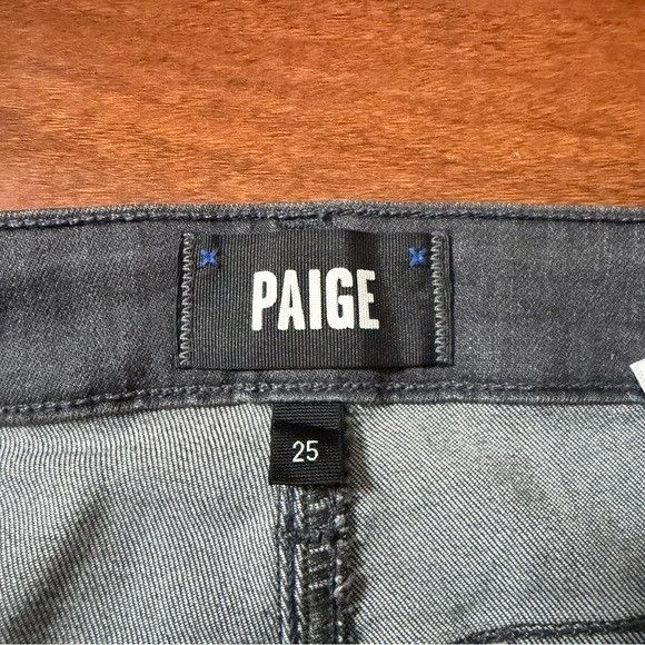Paige PAIGE HOXTON ULTRA SKINNY GRAY JEANS SZ 25 Size 25" / US 0 / IT 36 - 4 Thumbnail