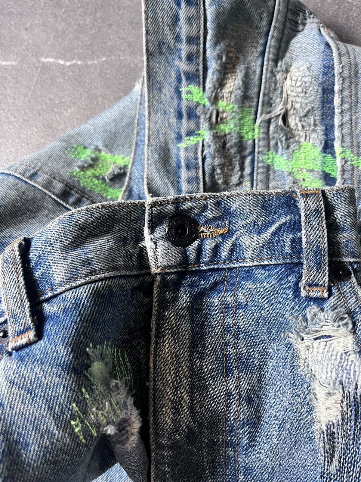 Endless Endless embroidered & distressed denim vlone Size US 32 / EU 48 - 5 Thumbnail