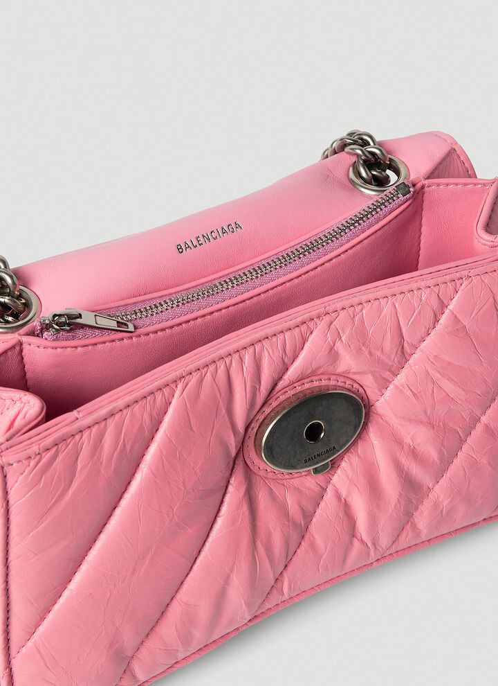 Balenciaga o1bcso1str0924 Size: OS / Crush Small Chain Bag Quilted Pink Size ONE SIZE - 5 Thumbnail