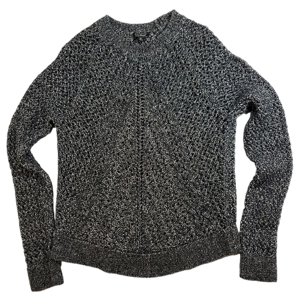 Lucky Brand Lucky Brand | Sparkly Black & White Open Weave Sweater | Med Size M / US 6-8 / IT 42-44 - 1 Thumbnail