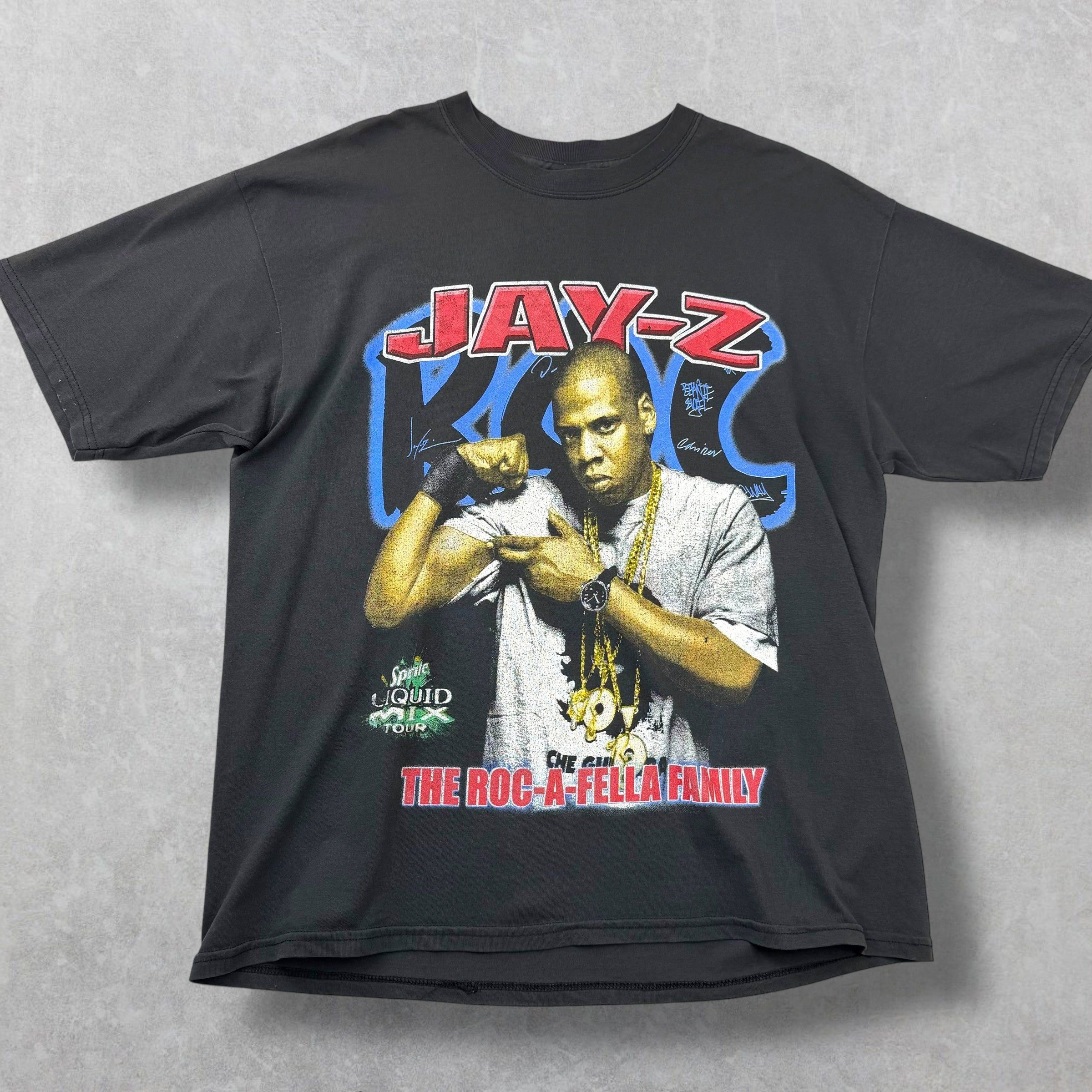 Vintage Vintage 2002 Jay-Z The Roc-A-Fella Family Tee XL Size US XL / EU 56 / 4 - 1 Thumbnail