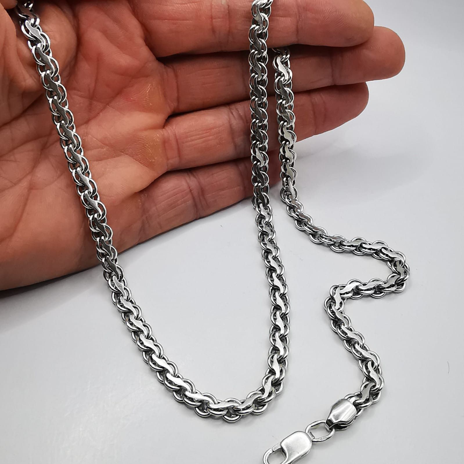 Sterling Silver Vintage Jewelry Chain,925 Sterling Silver,Signed 48,28g Size ONE SIZE - 5 Thumbnail