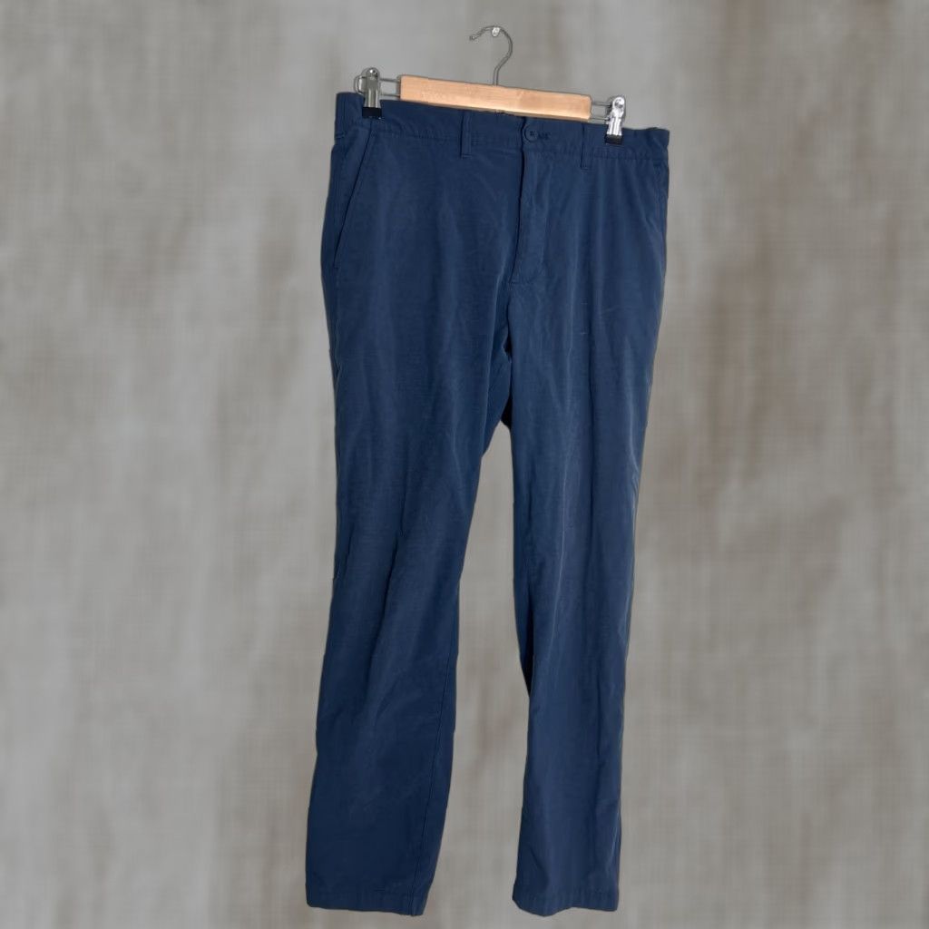 Gap GAP Hybrid Pant Indigo Slate Mens Size M 32x30 Pants Chino Blue Shirt, Men? Size US 31 - 1 Thumbnail