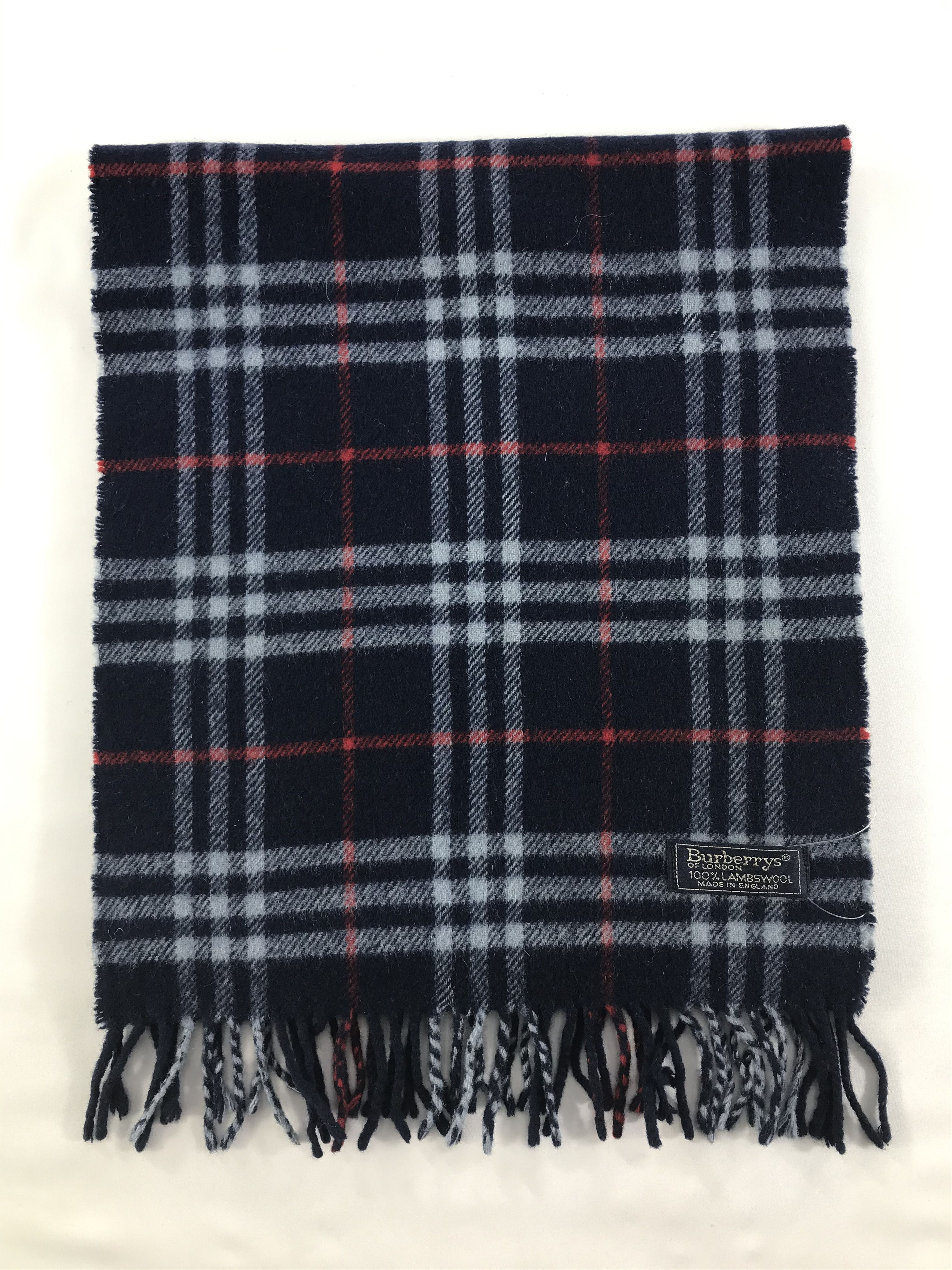 Burberry × Vintage Burberry Scarf / Muffler / Neckwear - WW2643 Size ONE SIZE - 2 Thumbnail