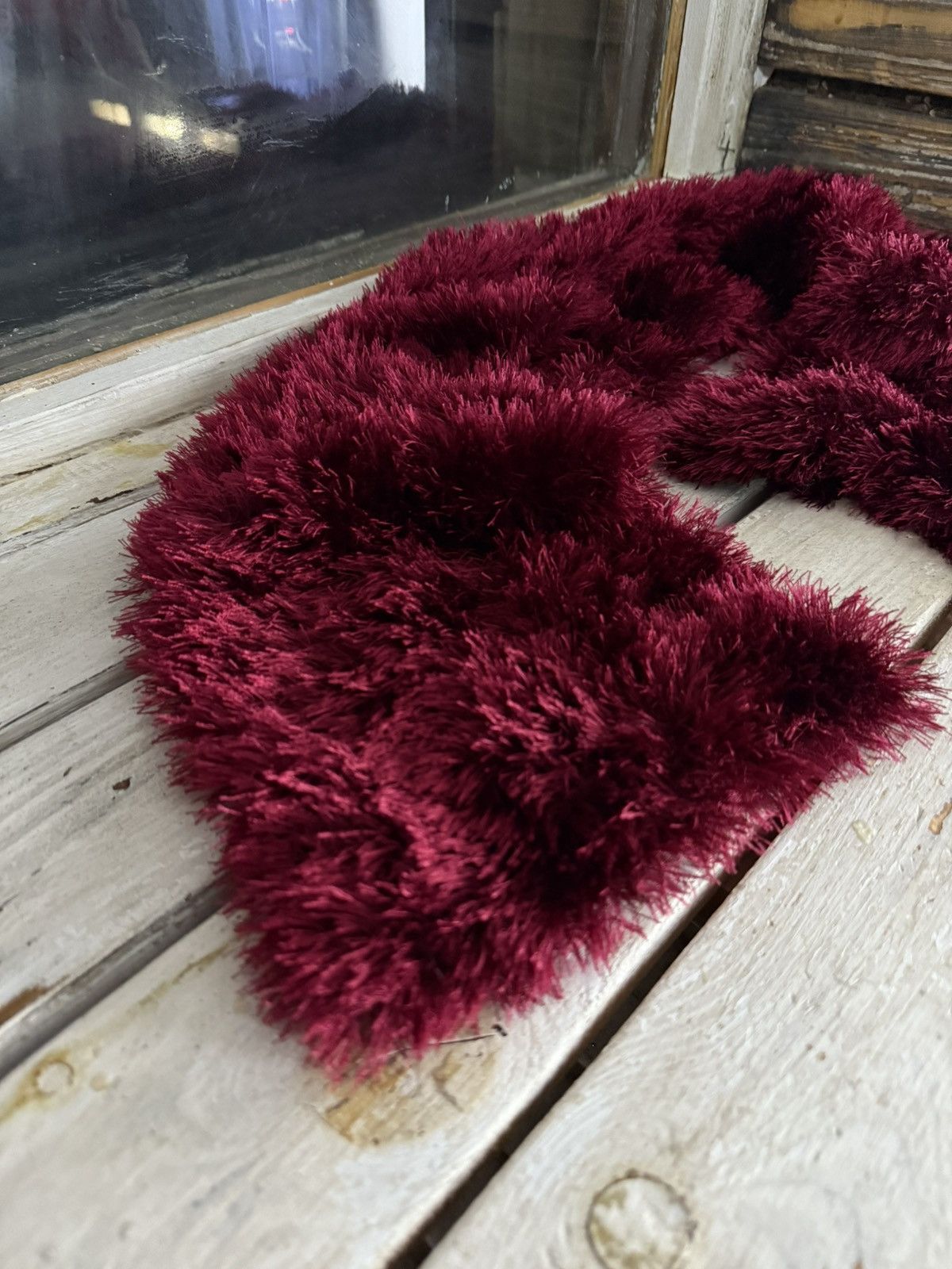 Japanese Brand × Vintage Avant Garde japanese fuzzy mohair Opium scarf vintage y2k Size ONE SIZE - 2 Thumbnail