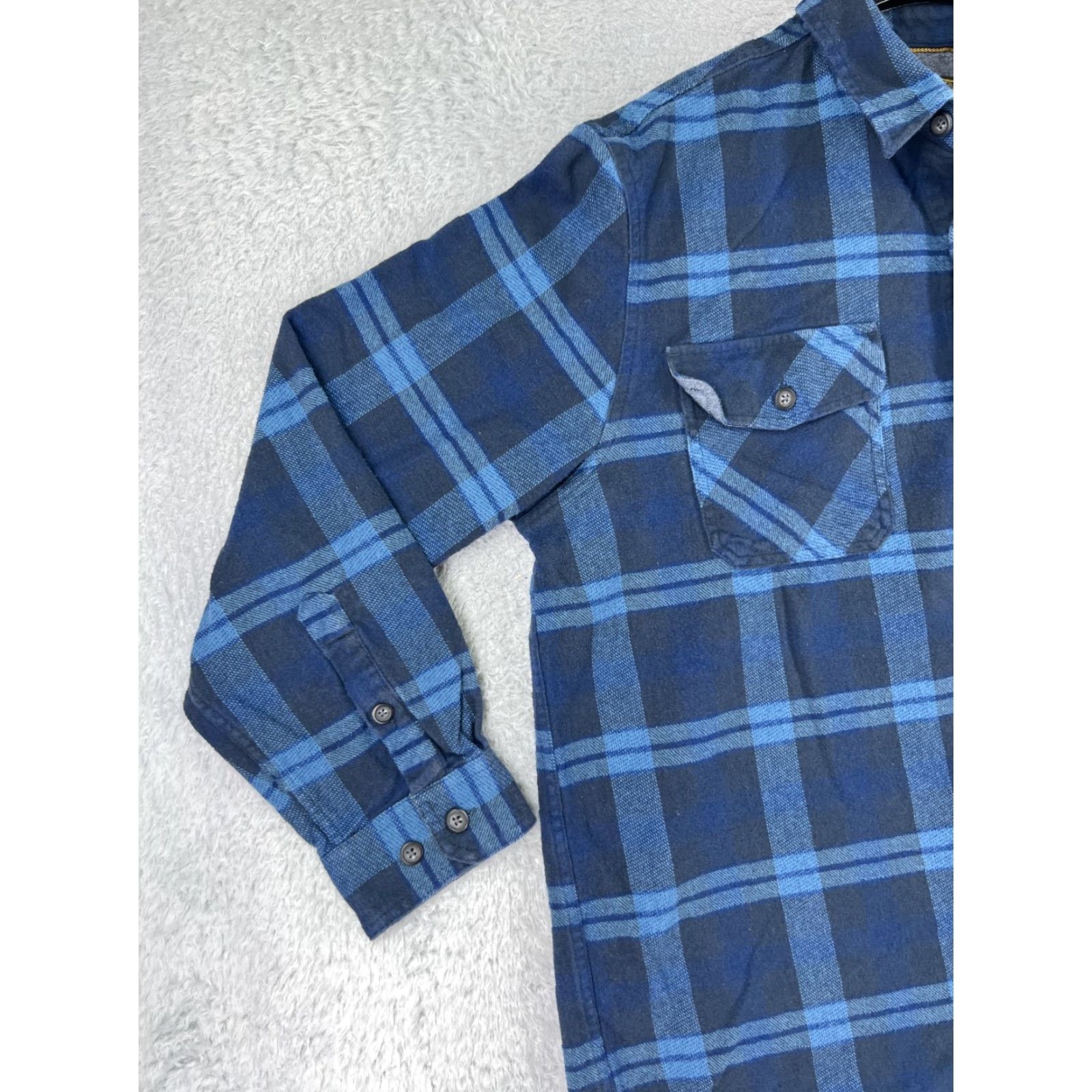 Vintage Anchorage Expedition Shirt Mens Plaid Flannel Button-Up Blue Cotton XL Vintage Size US XL / EU 56 / 4 - 5 Thumbnail