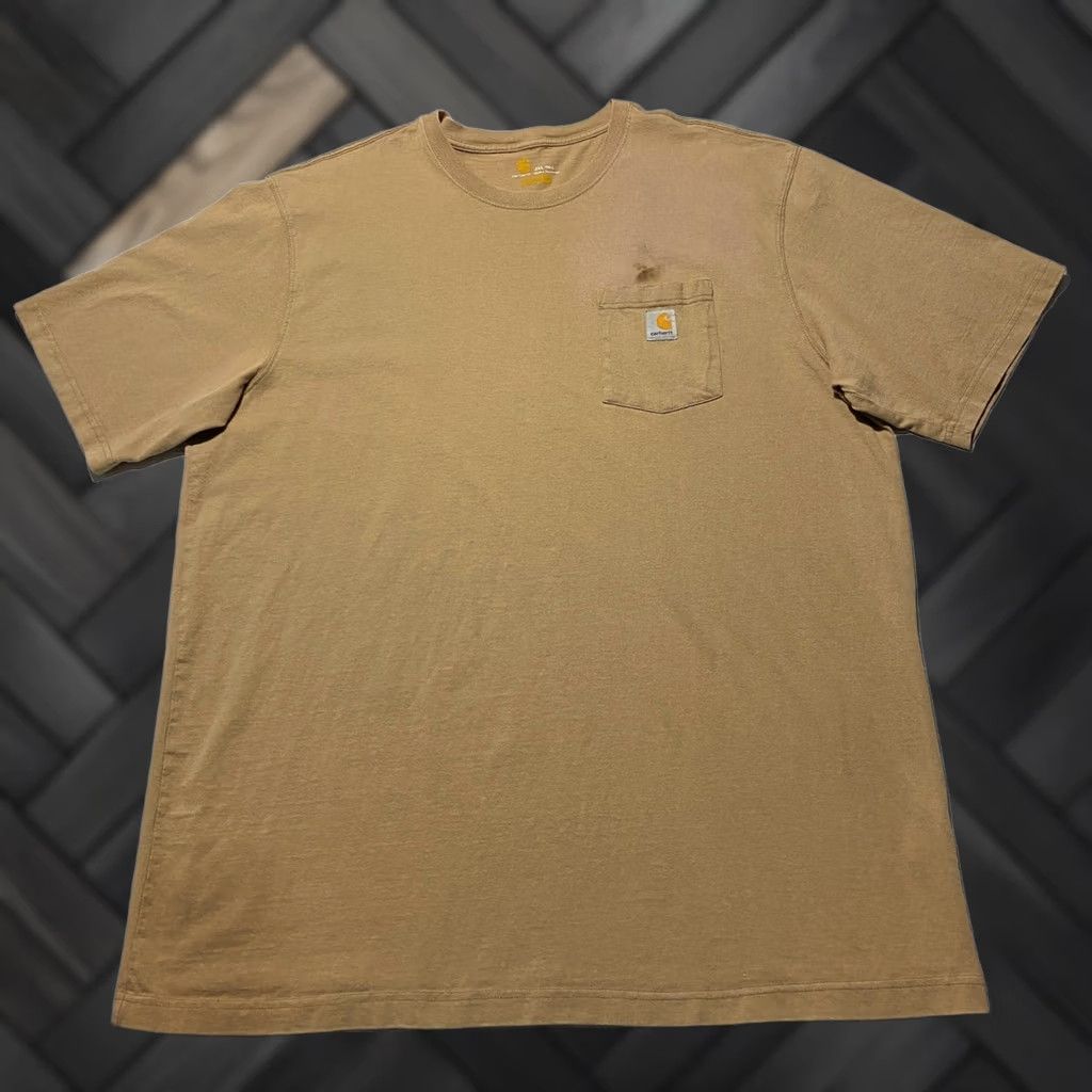 Carhartt Carhartt Mens T-Shirt 2XL Tall Desert Tan Original Fit Cotton K87 DES Size US XXL / EU 58 / 5 - 1 Thumbnail