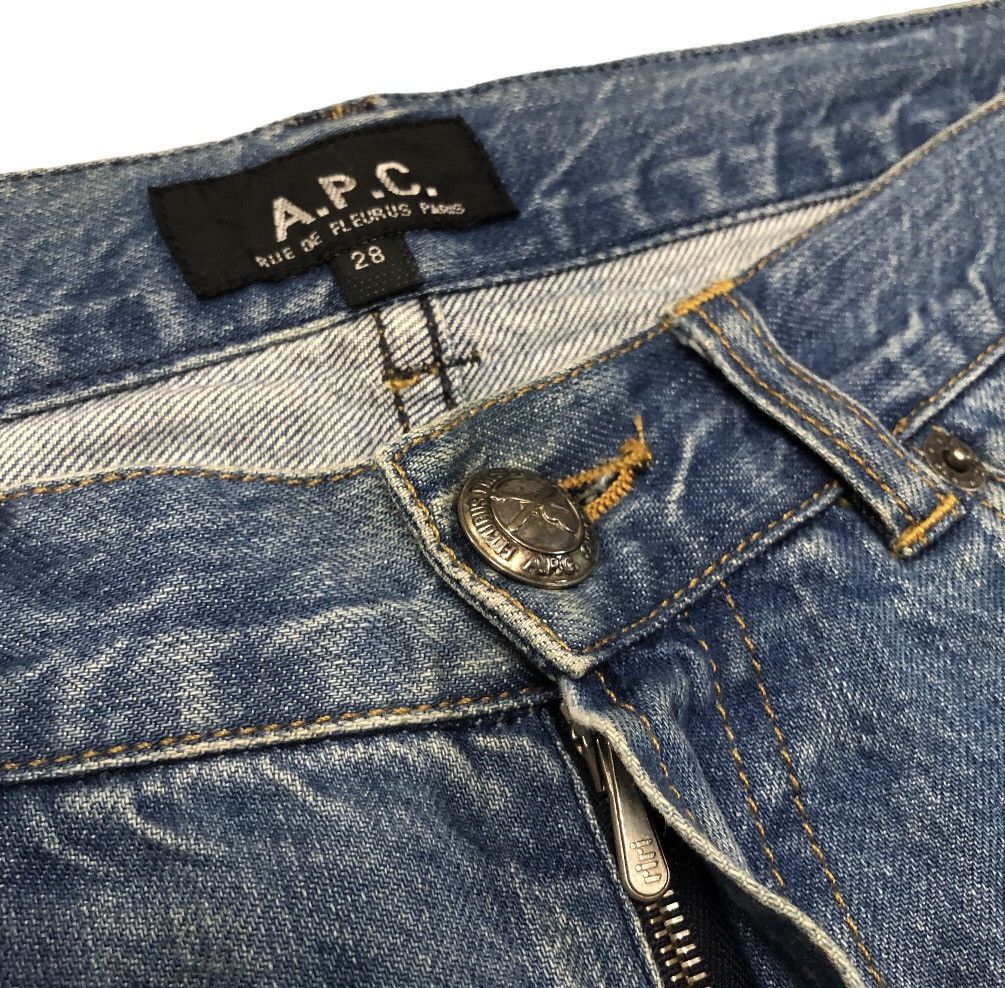 A.P.C. × Japanese Brand × Vintage A.P.C RUE DE FLEURUS PARIS JEANS UNISEX Size US 30 / EU 46 - 11 Thumbnail
