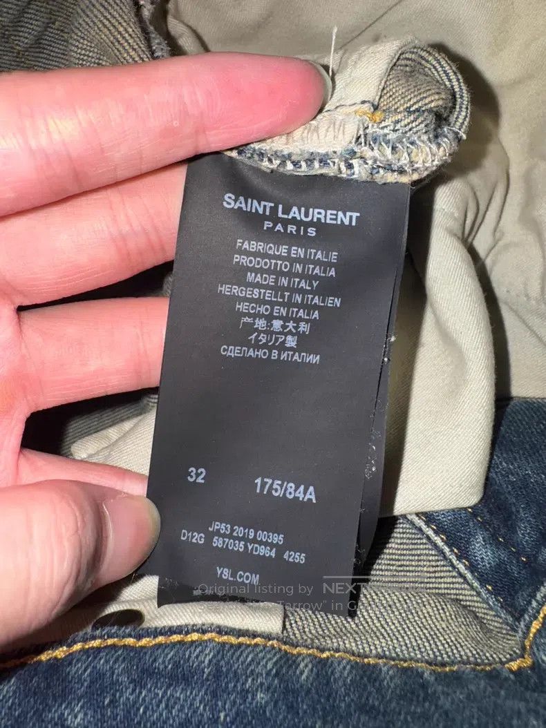Saint Laurent Paris Saint Laurent Paris Dark Blue Rust Mud-dyed Claw Pattern C Size US 32 / EU 48 - 7 Thumbnail