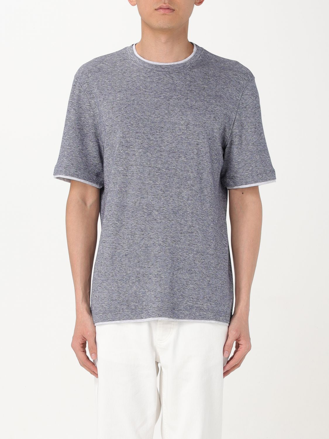 image of Brunello Cucinelli T-Shirt Men Blue (Size Large)