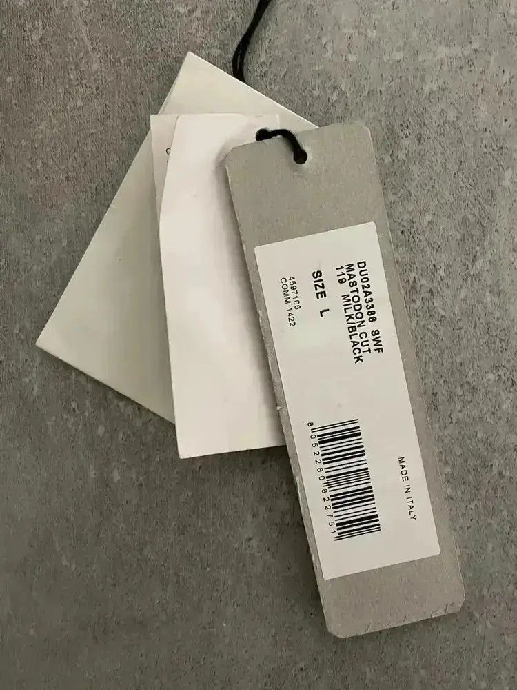 Rick Owens Sz L Rick Owen Drkshdw White Waxed Sweatpants-2507 Size US 34 / EU 50 - 4 Thumbnail