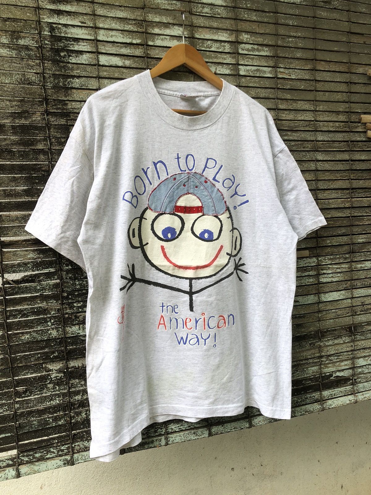 Vintage Vintage 90s Danny First Mirror Cap Jeans Design Tee Size US XL / EU 56 / 4 - 3 Thumbnail