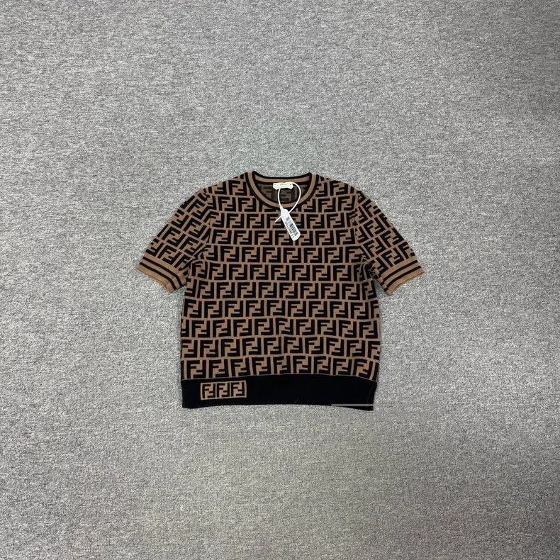 Fendi Fendi Embroidered vintage print short-sleeve knit Size XS / US 0-2 / IT 36-38 - 1 Thumbnail