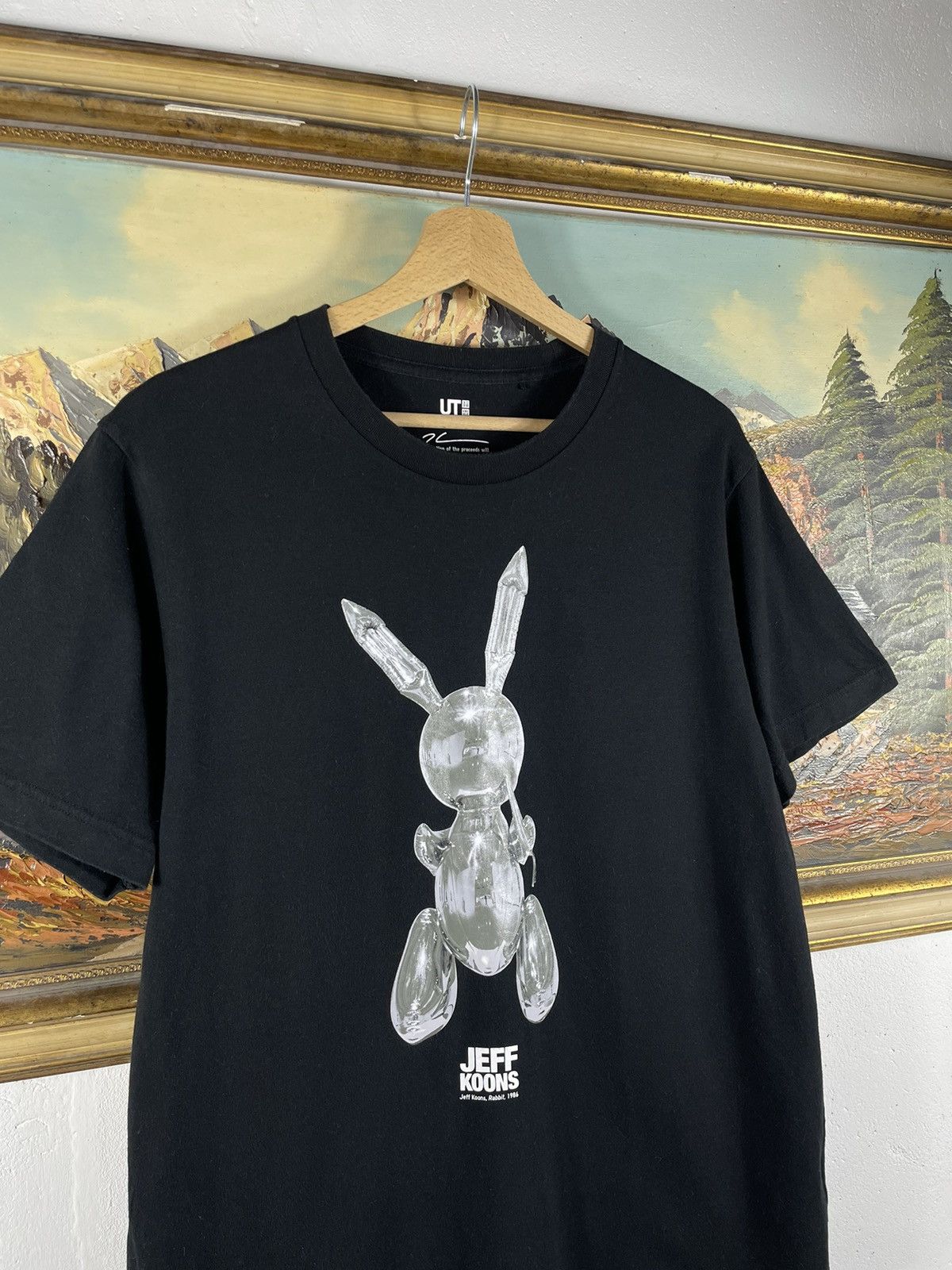 Uniqlo Jeff koons stainless steel rabbit sculpture art t shirt tee Size US M / EU 48-50 / 2 - 5 Thumbnail