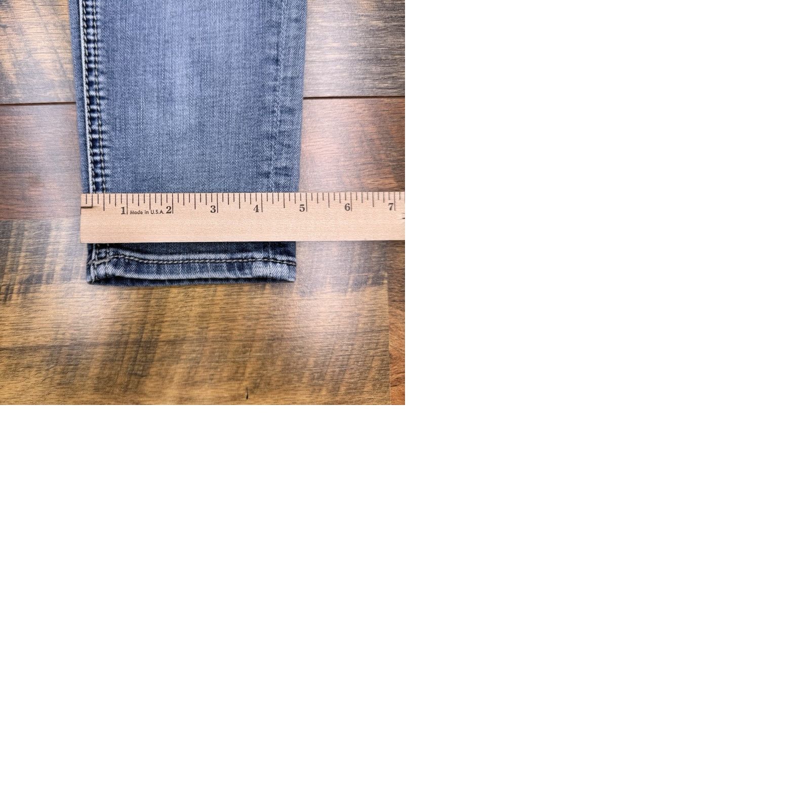 Miss Me Miss Me Jeans Skinny Womens 25X27 Low Rise Distressed Zipper 5-Pocket Denim Blue Size 42" / US 20 - 10 Thumbnail