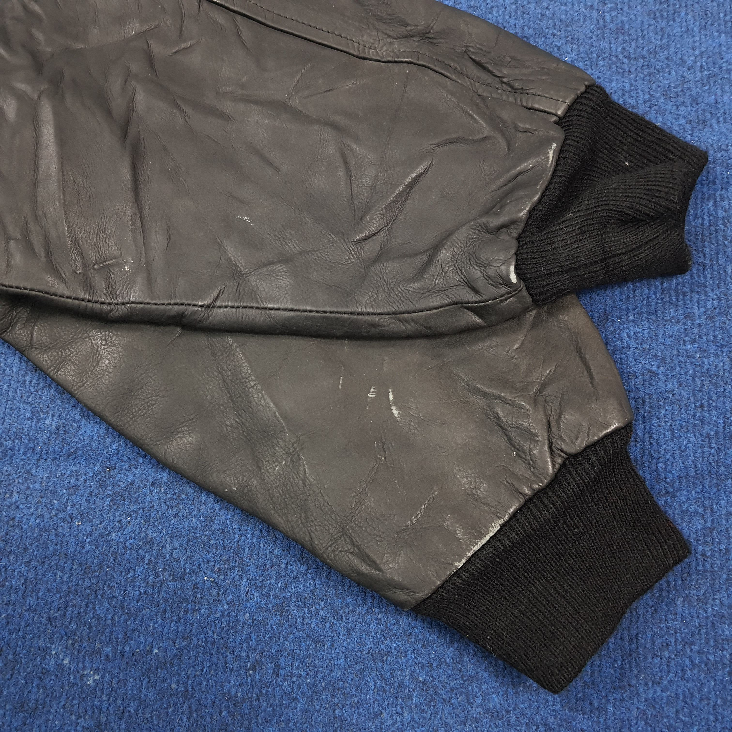 Schott SCOTT TEAM Moto Leather Jacket with Large Back Flames Size US L / EU 52-54 / 3 - 14 Thumbnail