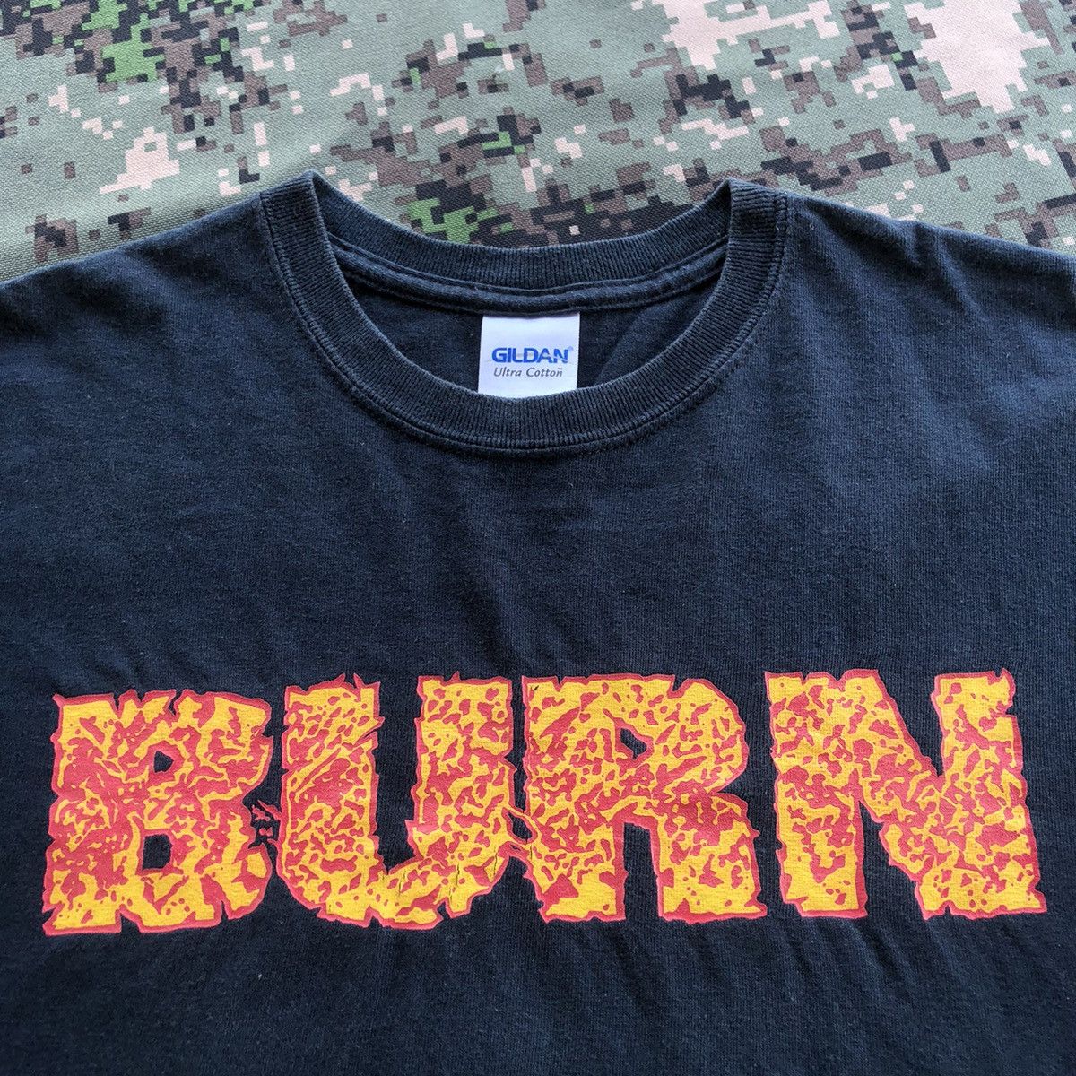 Band Tees × Vintage Vtg Burn …Shall be judged Hardcore Punk Band Tshirt Size US M / EU 48-50 / 2 - 1 Thumbnail