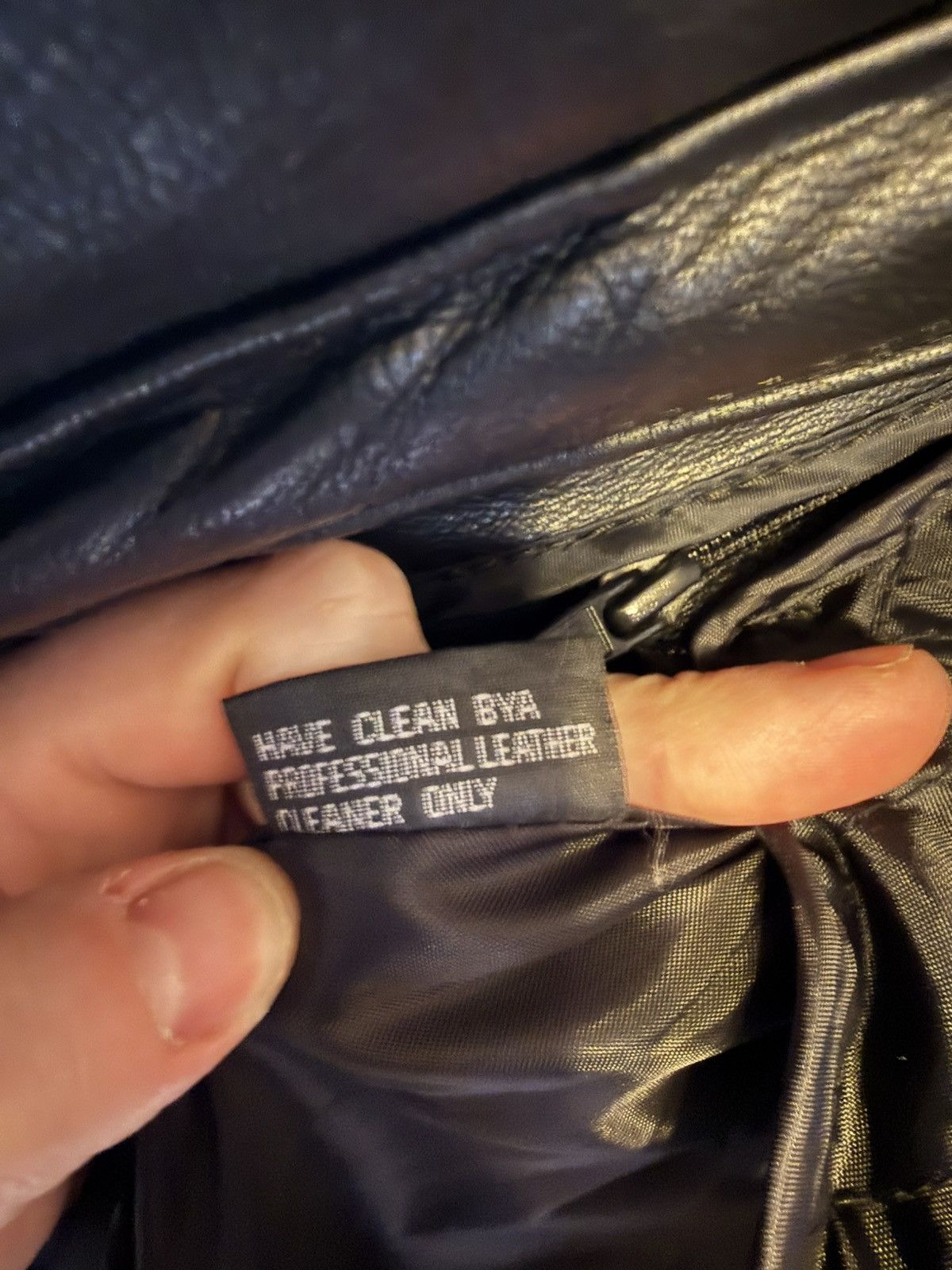 Other VTG Barney’s Leather size medium black leather biker jacket Size M / US 6-8 / IT 42-44 - 3 Thumbnail