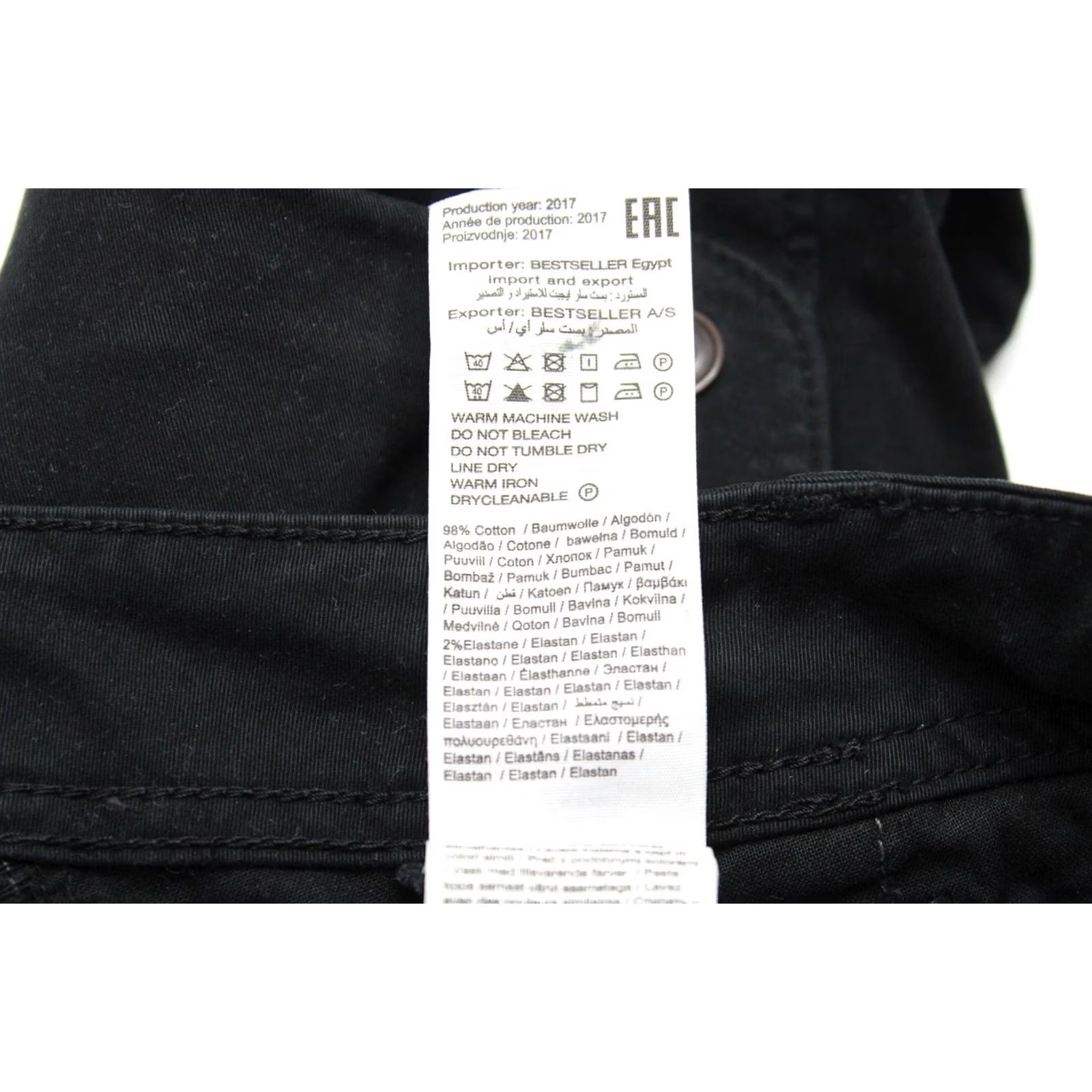 Jack & Jones Jack & Jones Anti Fit Trousers Men W30/L34 Ankle Length Button Black Cargo Size US 30 / EU 46 - 7 Thumbnail