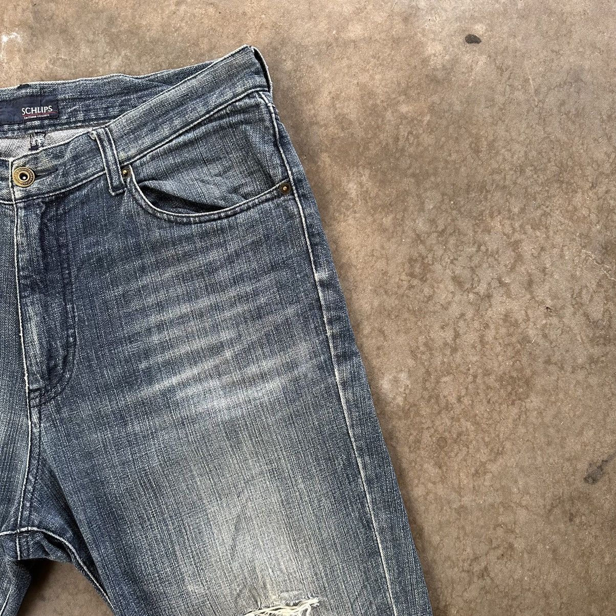 Japanese Brand Vintage Japanese Denim Jean Pant Distressed Faded W31 Size US 31 - 4 Thumbnail