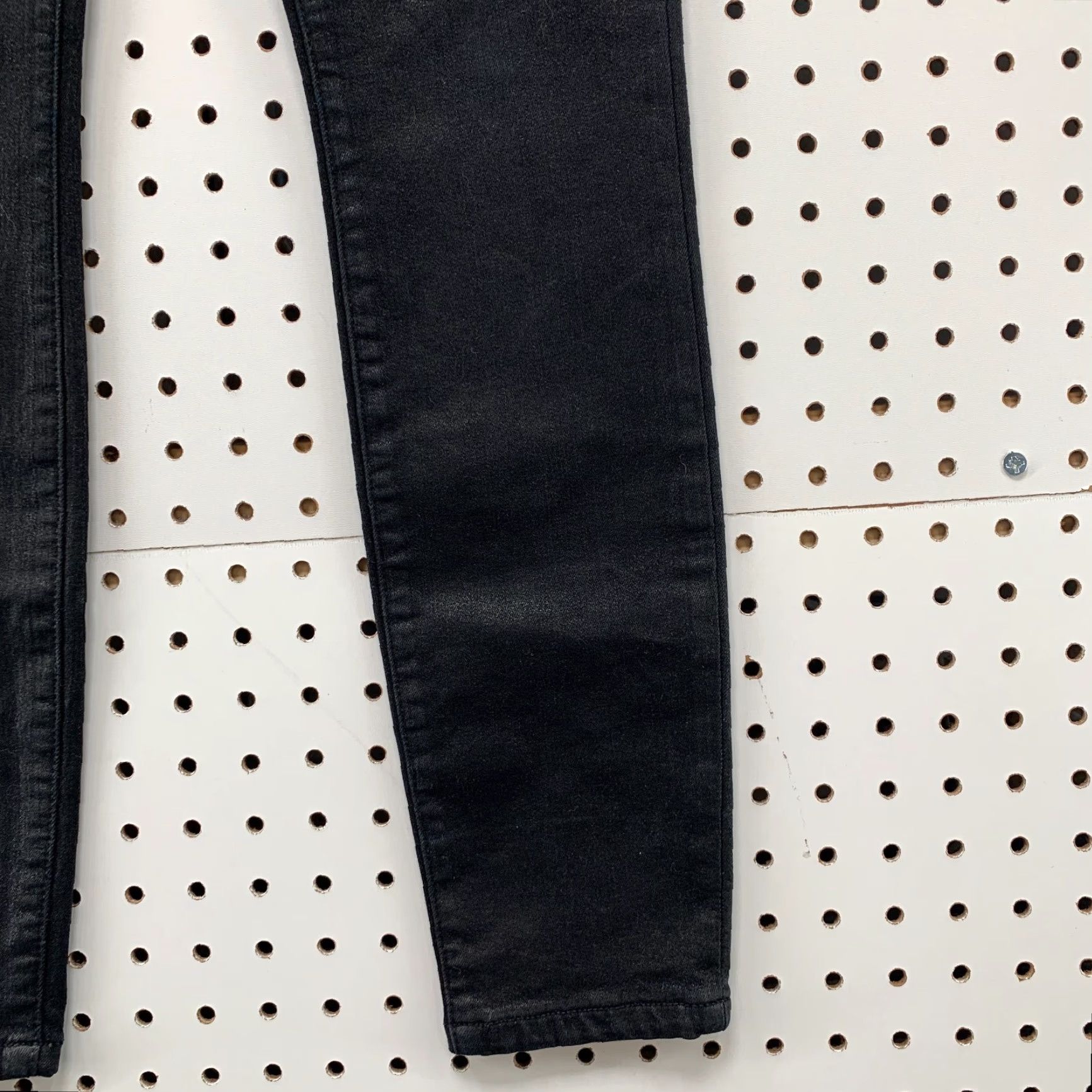 Denime VINTAGE Henry & Belle Black Denim Jeans Super Skinny Ankle Shiny Womens Size 24 22x28.5 Size 42" / US 20 - 3 Thumbnail