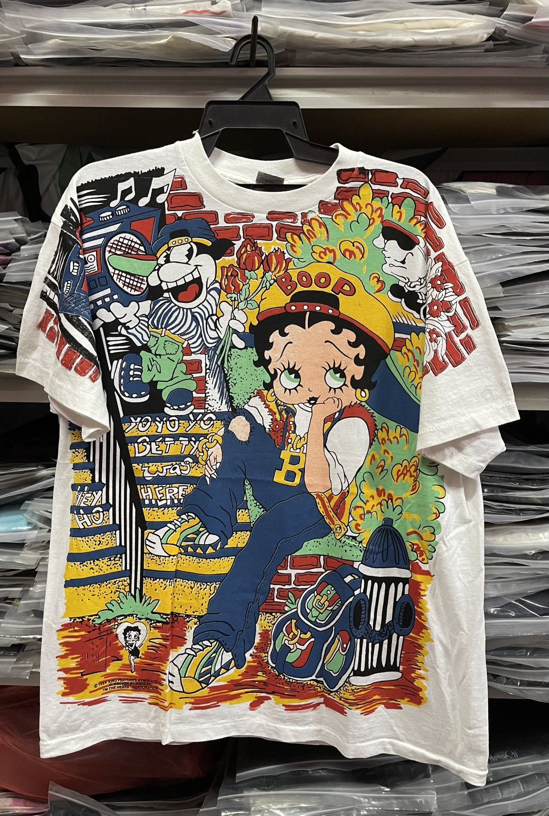 Vintage Vintage 90s Betty Boop " Boop There It Is " Very Rare🔥🔥🔥 Size US XL / EU 56 / 4 - 1 Thumbnail