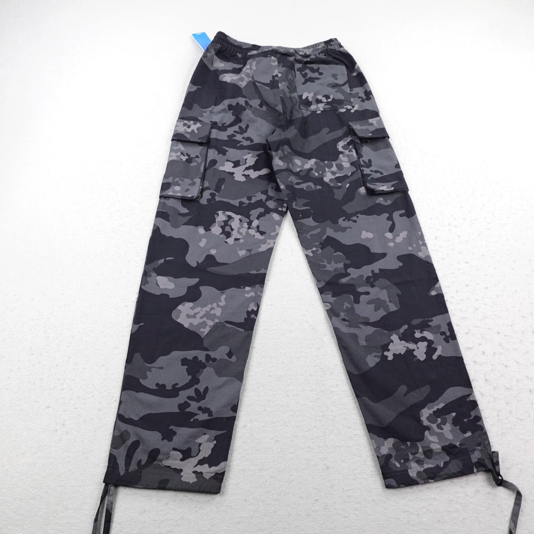 Adidas Adidas Pants Mens Small Gray Camo Cargo Ripstop Utility Joggers Drawstring NEW Size US 29 - 5 Thumbnail