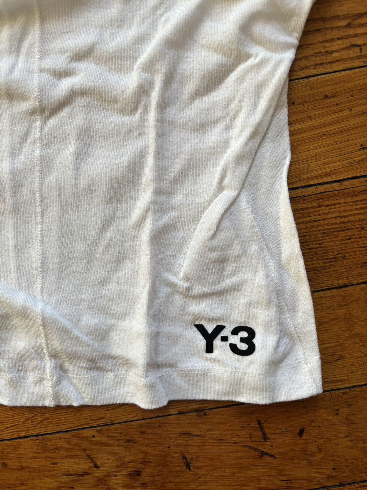 Y-3 Y-3 fitted white T-shirt, S/P, with tag, 100% cotton Size S / US 4 / IT 40 - 2 Thumbnail