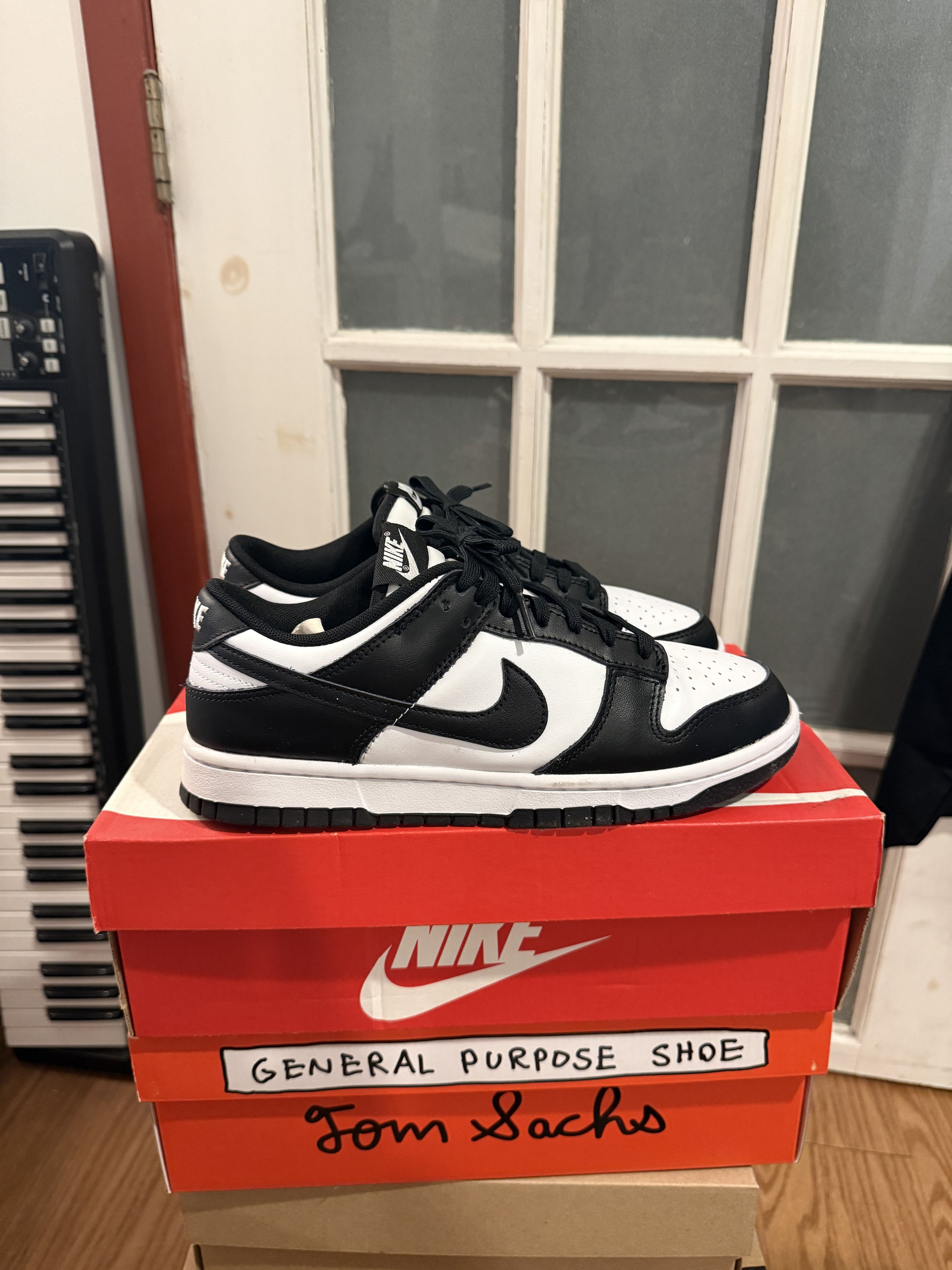Nike Nike Dunk Low Retro - White/Black-White Size US 8 / EU 41 - 1 Thumbnail