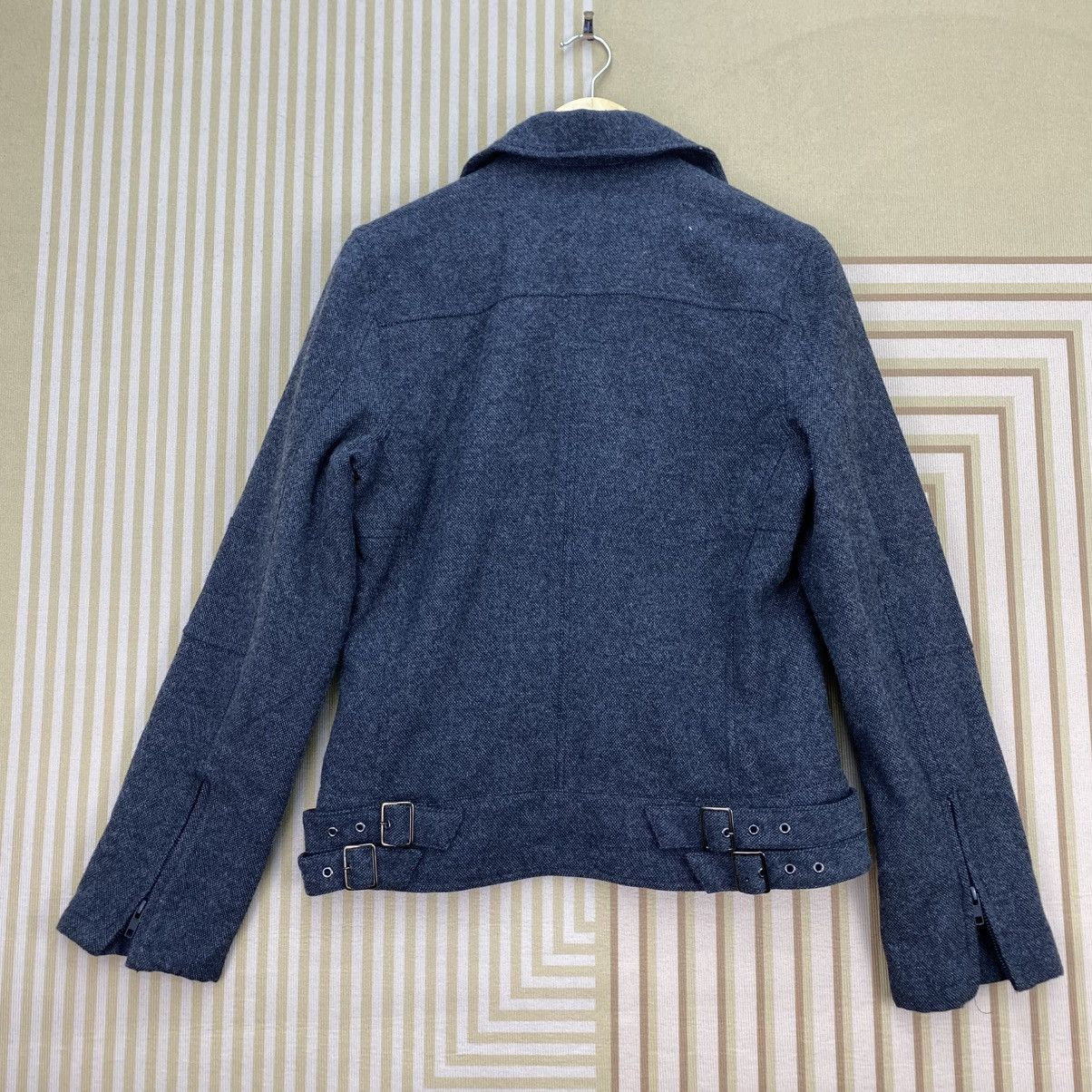 Japanese Brand 🫶 vintage L7 Real Hip Wool motorcycle asymmetrical Size US M / EU 48-50 / 2 - 2 Thumbnail