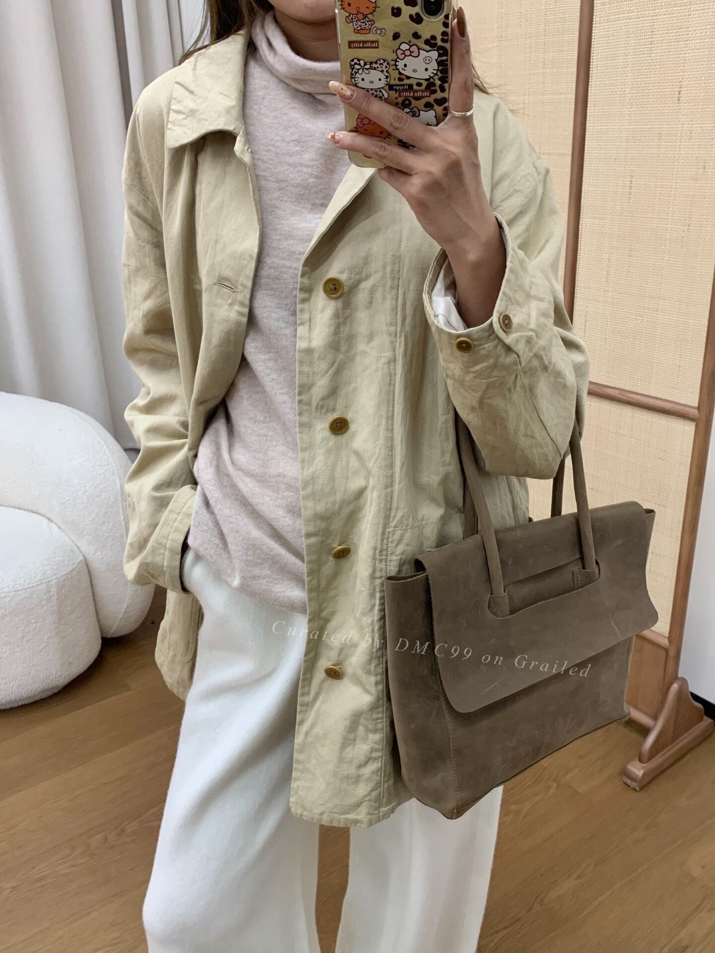 YAECA YAECA Beige Women's Coat Size L / US 10 / IT 46 - 1 Thumbnail