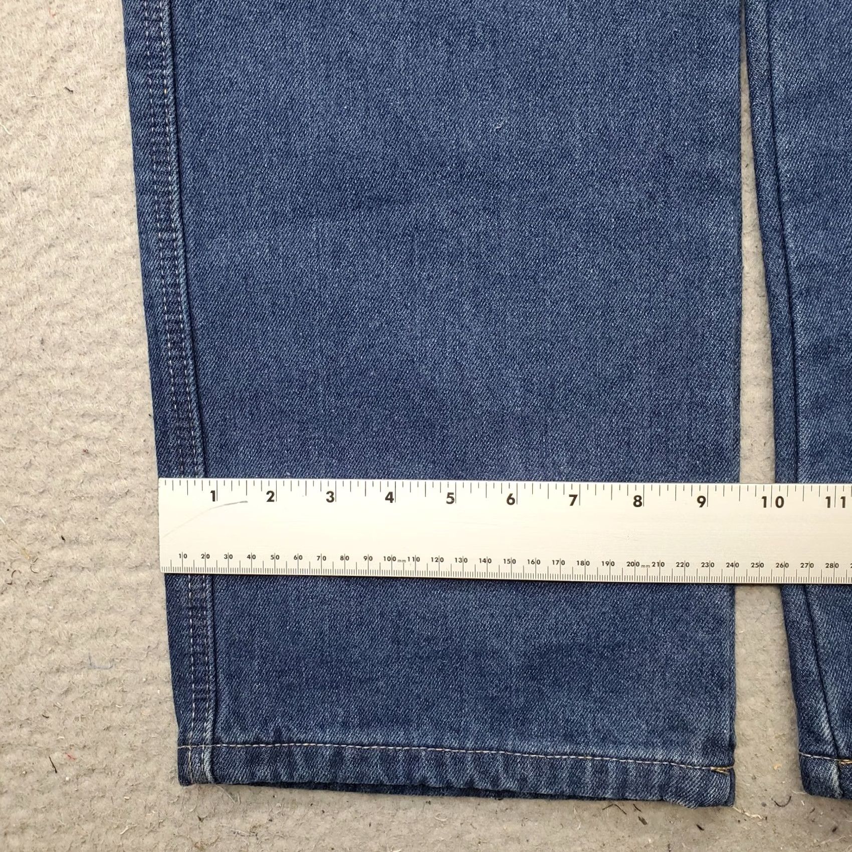 Vintage Smith’s Workwear Jeans Mens 34x30 Blue Denim Flannel Lined Grunge Straight Leg Shirt? Size US 34 / EU 50 - 5 Thumbnail
