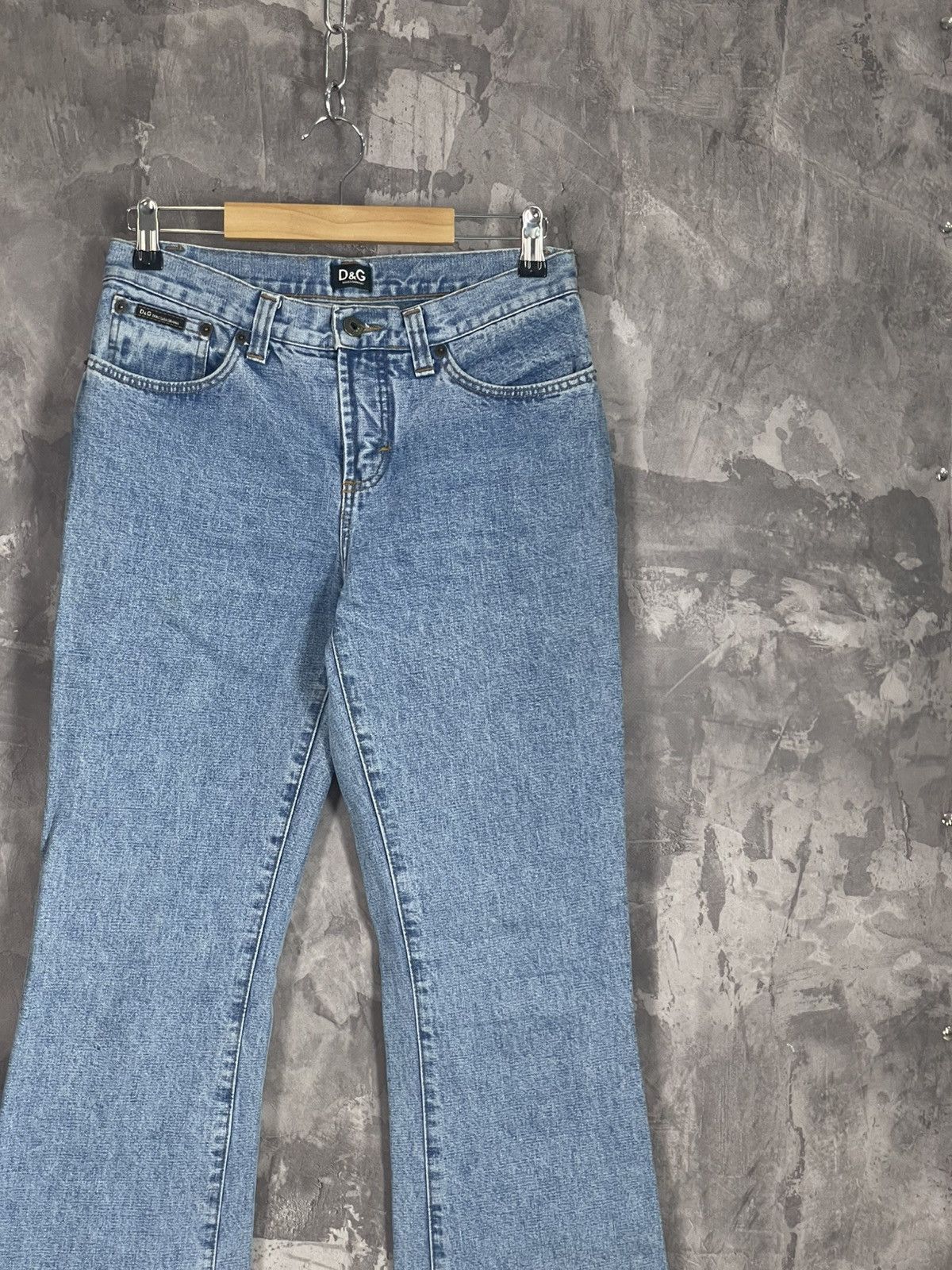 Dolce & Gabbana Vintage Dolce & Gabbana Flared Jeans Big Logo 90s Size 28" / US 6 / IT 42 - 5 Thumbnail