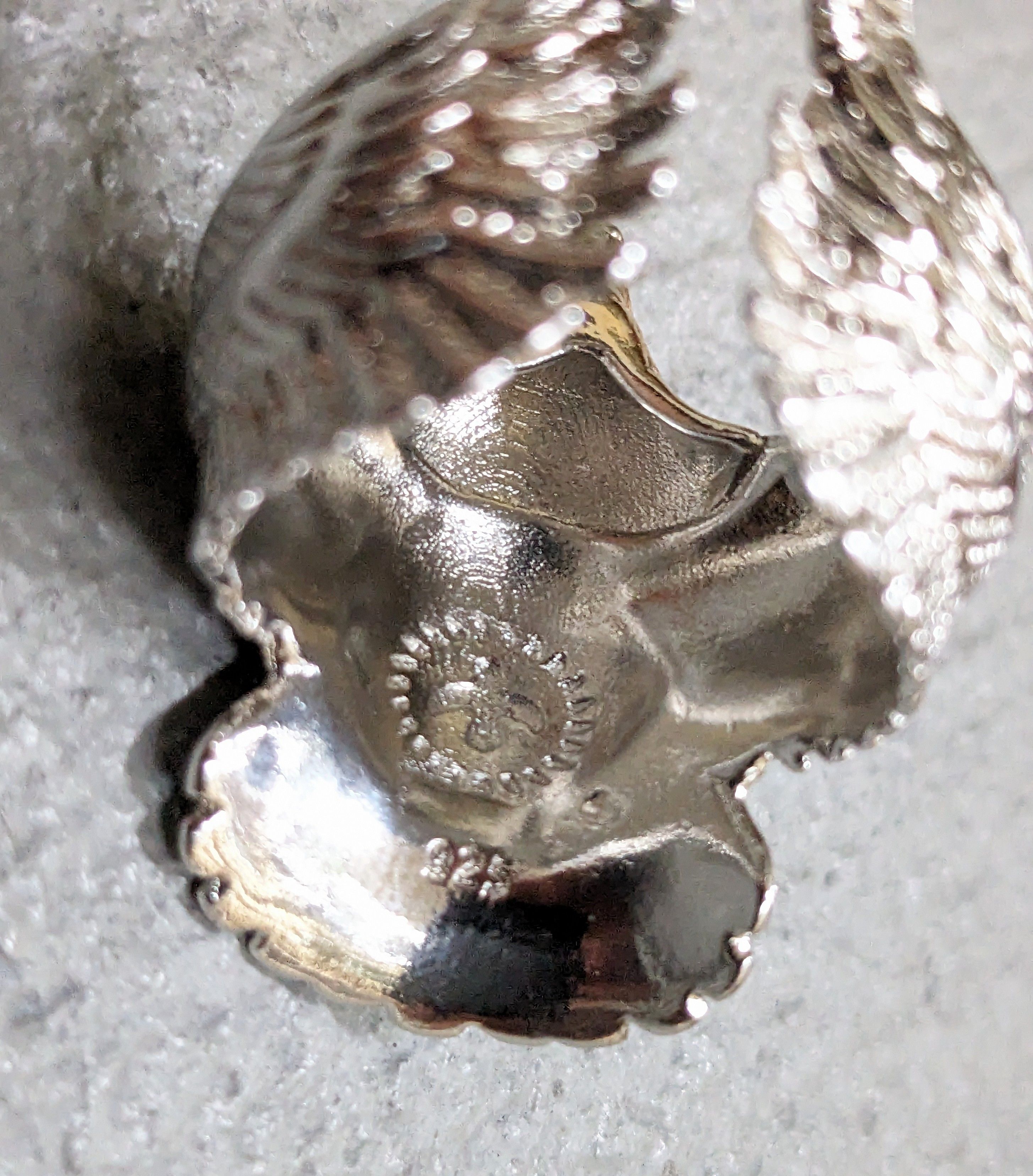 Jewelry Stainless Steel Ring Eagle Size 9 Gold Two-tone USA Size ONE SIZE - 9 Thumbnail