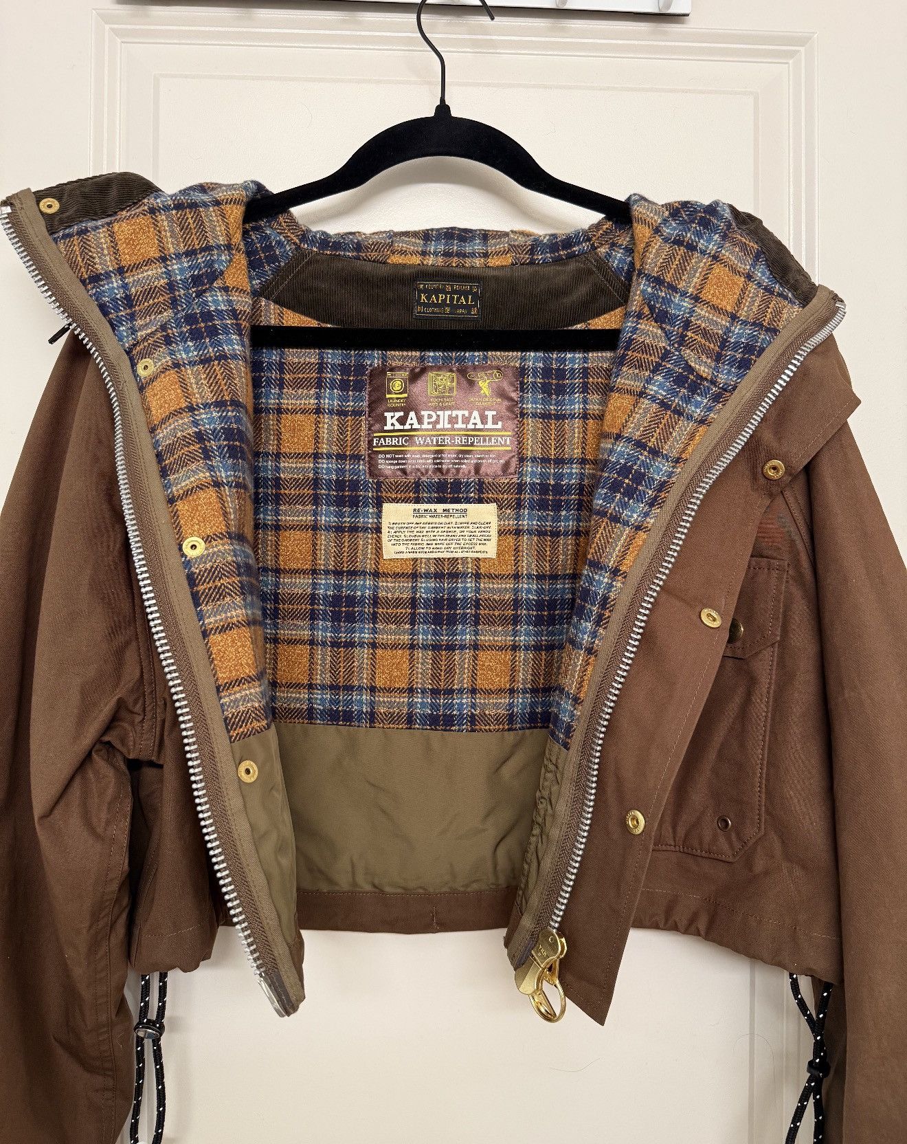 Kapital Kapital Womens ‘Cropped Canvas Bomber’ Jacket Size M / US 6-8 / IT 42-44 - 1 Thumbnail