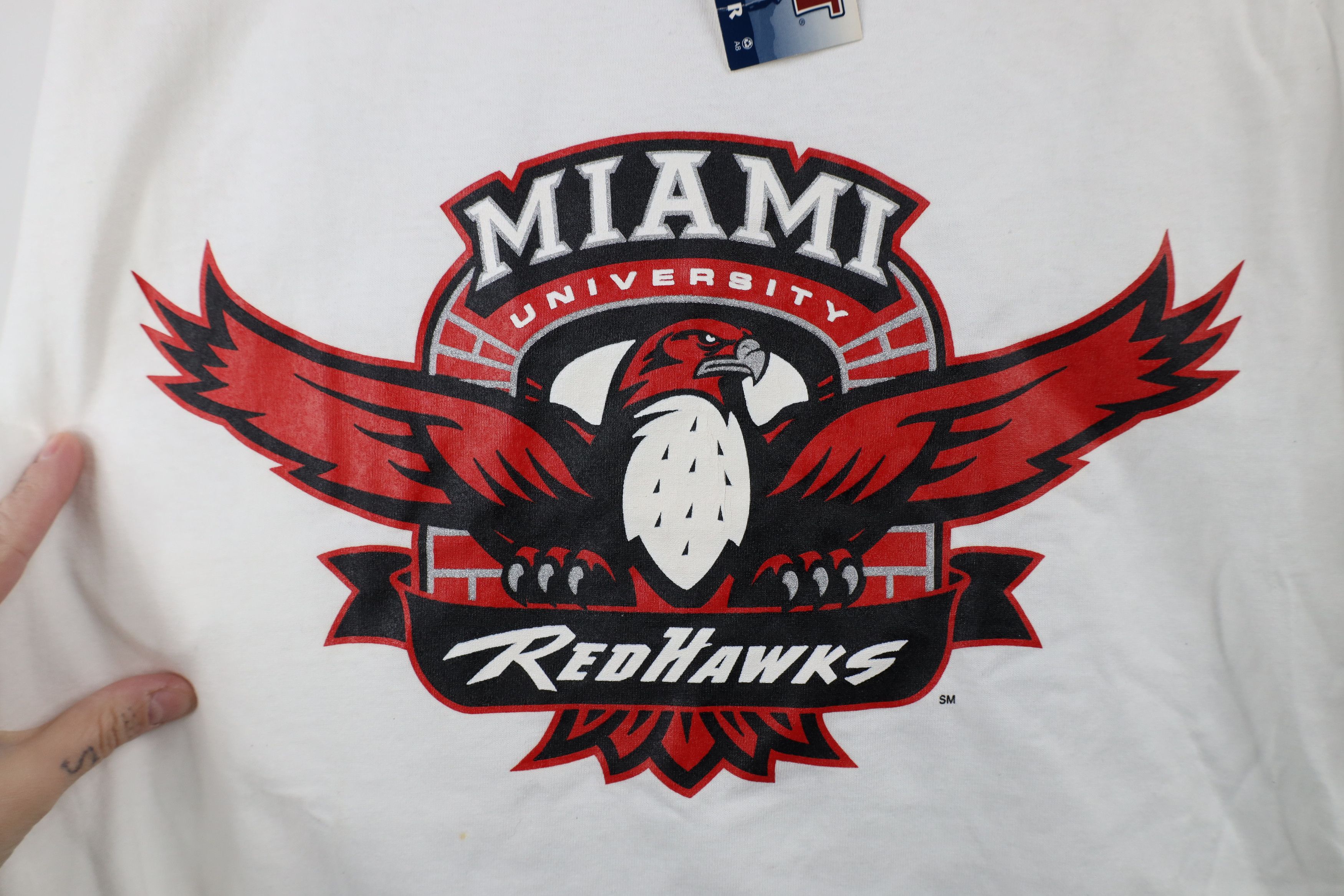 Vintage Deadstock Vintage 90s Miami University of Ohio T-Shirt USA Size US XL / EU 56 / 4 - 6 Thumbnail
