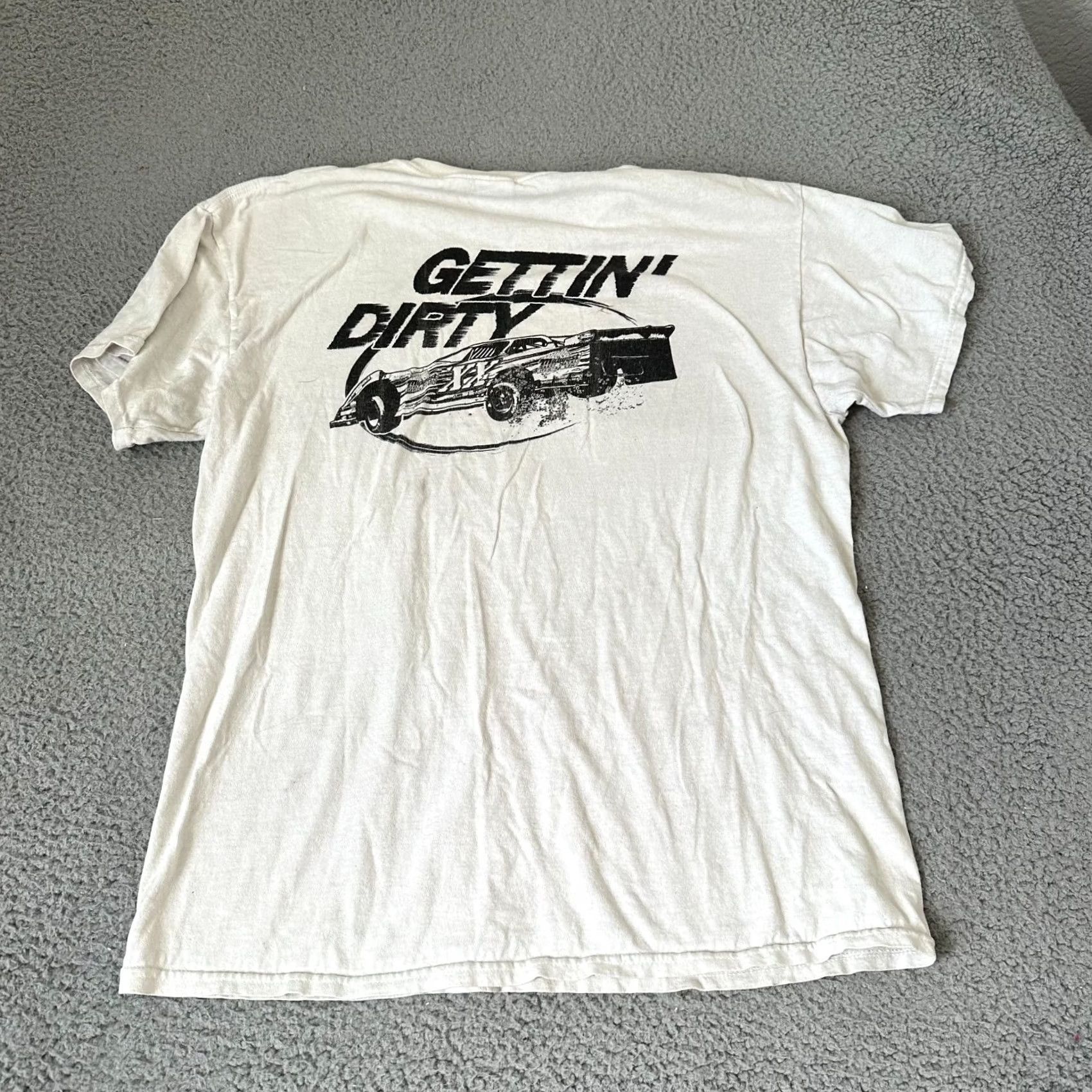Gildan VINTAGE Lucas Oil Shirt Mens Large White 90s Motors Racing Show Me Challenge Shirt Mens L White 90s Motors Racing Size US L / EU 52-54 / 3 - 7 Thumbnail